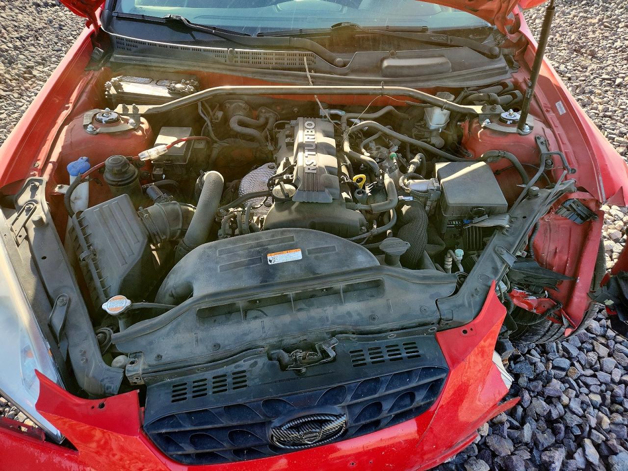 2011 Hyundai Genesis Coupe 2.0t Red vin: KMHHT6KD9BU059911