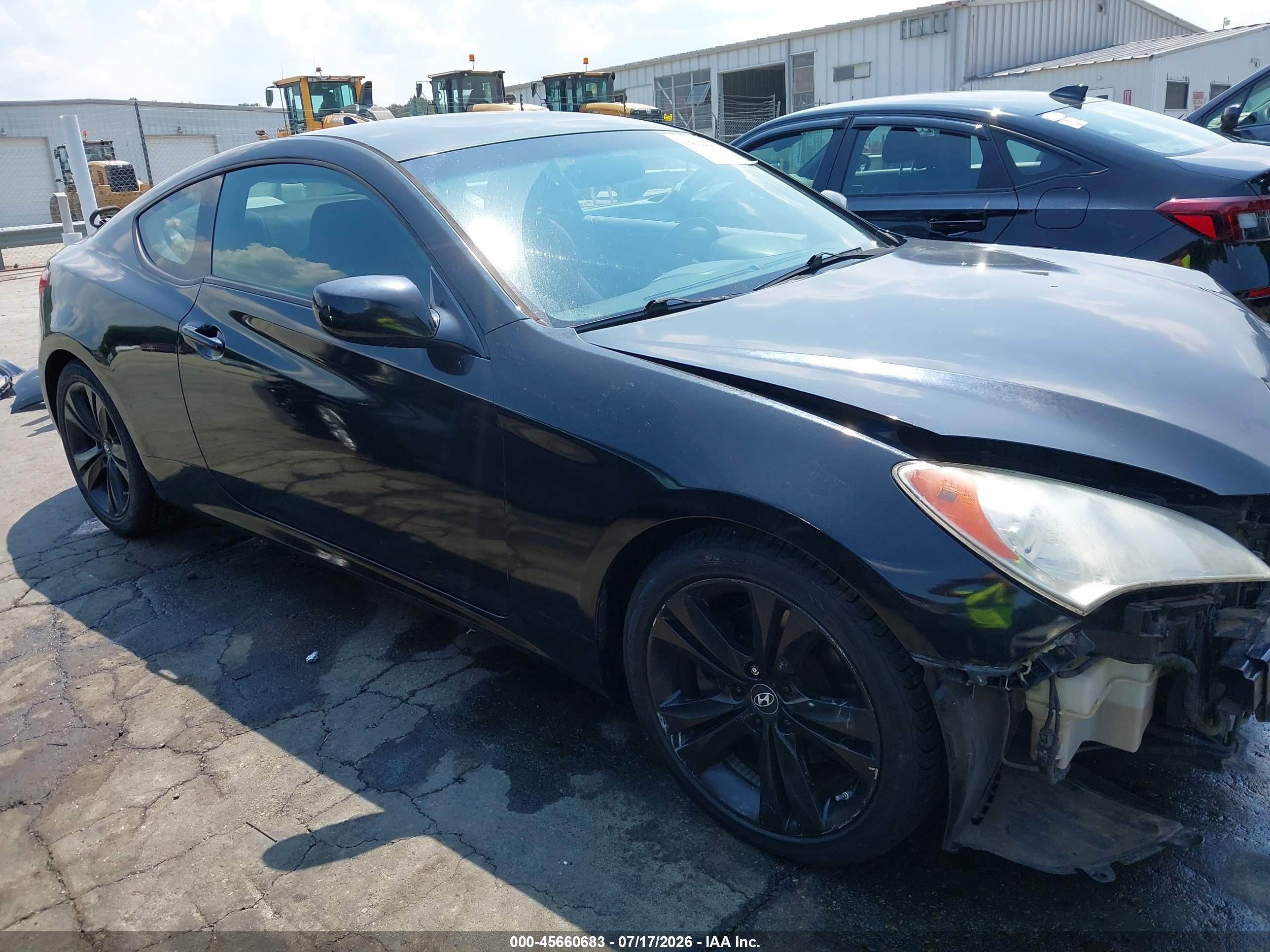 2012 Hyundai Genesis 2.0t Black vin: KMHHT6KD9CU070702