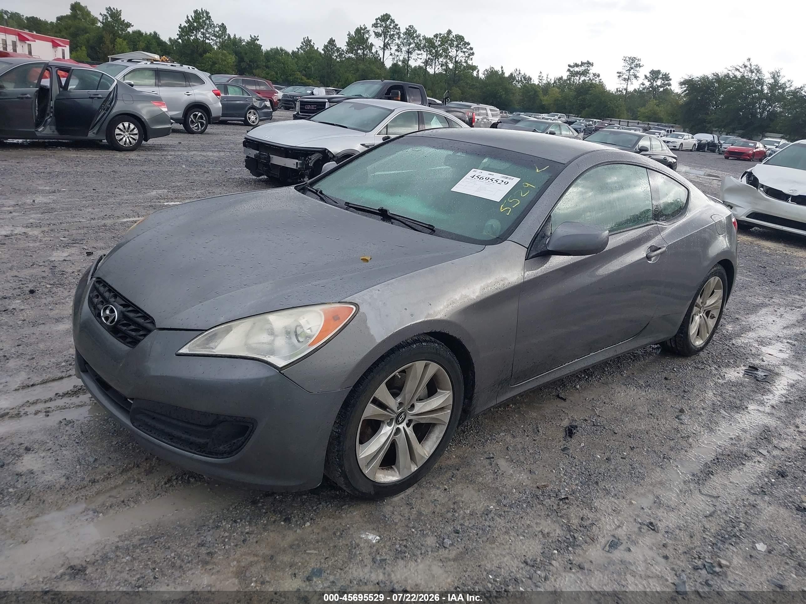 2012 Hyundai Genesis 2.0t Gray vin: KMHHT6KD9CU070926