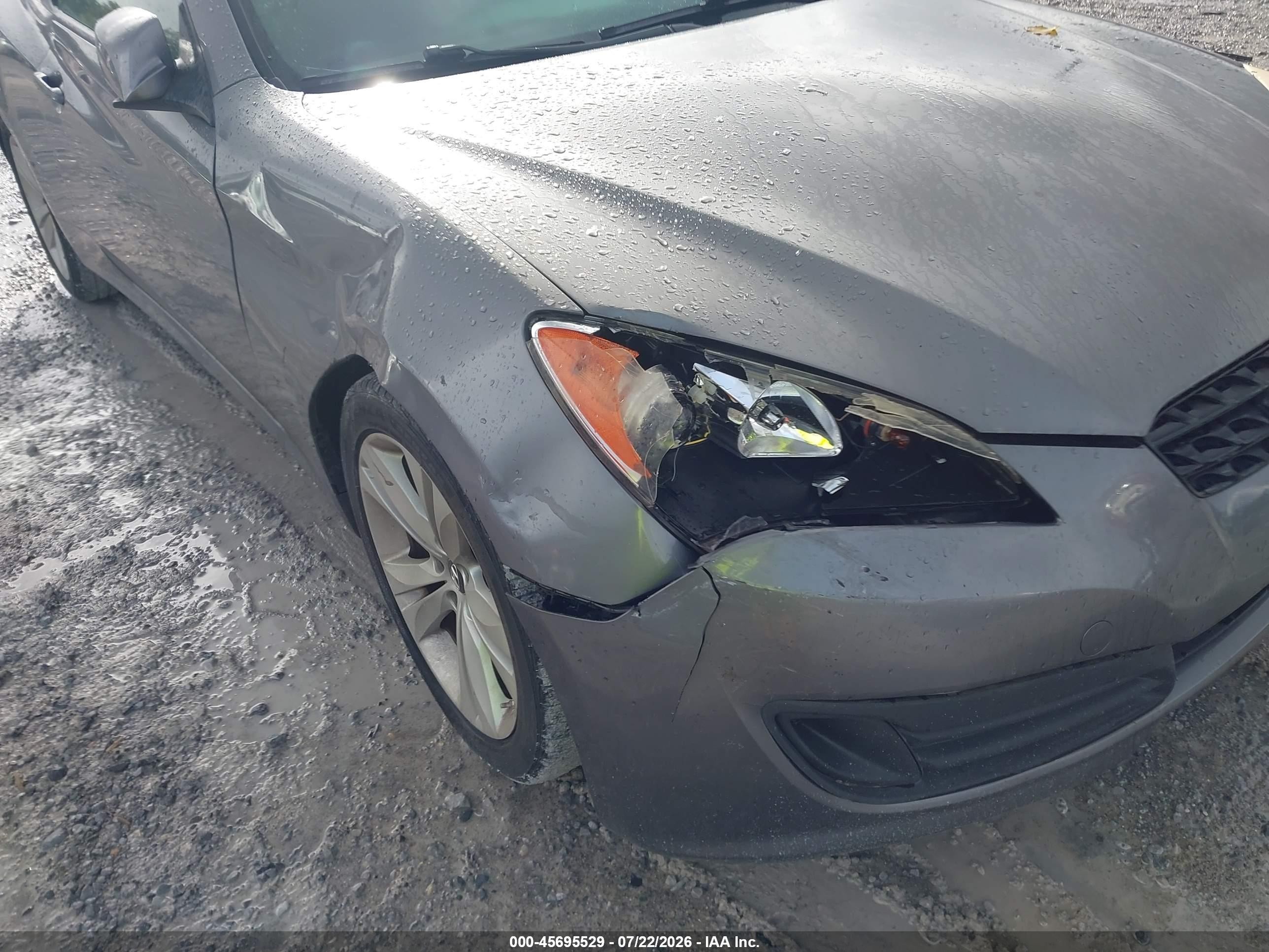 2012 Hyundai Genesis 2.0t Gray vin: KMHHT6KD9CU070926