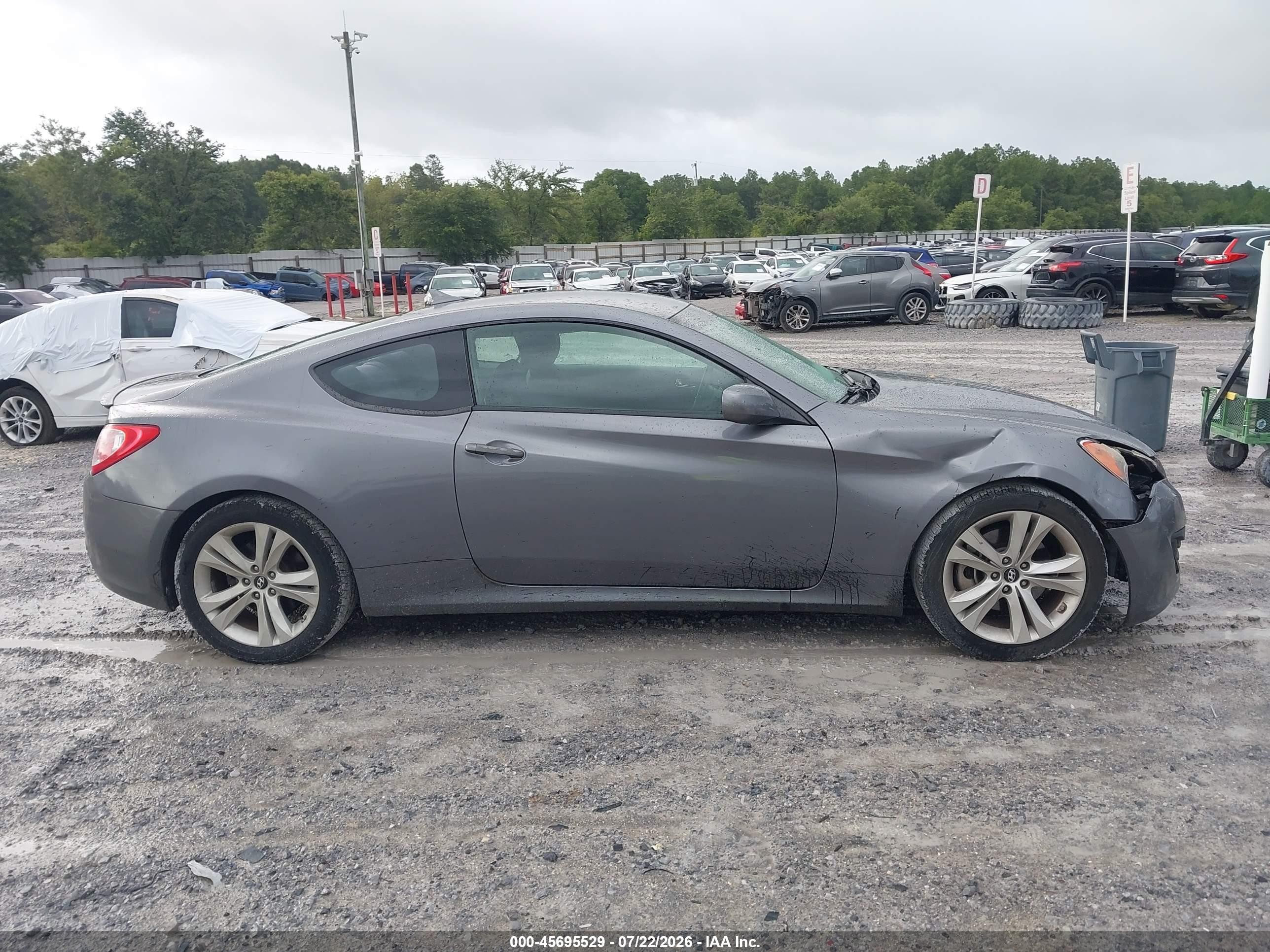 2012 Hyundai Genesis 2.0t Gray vin: KMHHT6KD9CU070926