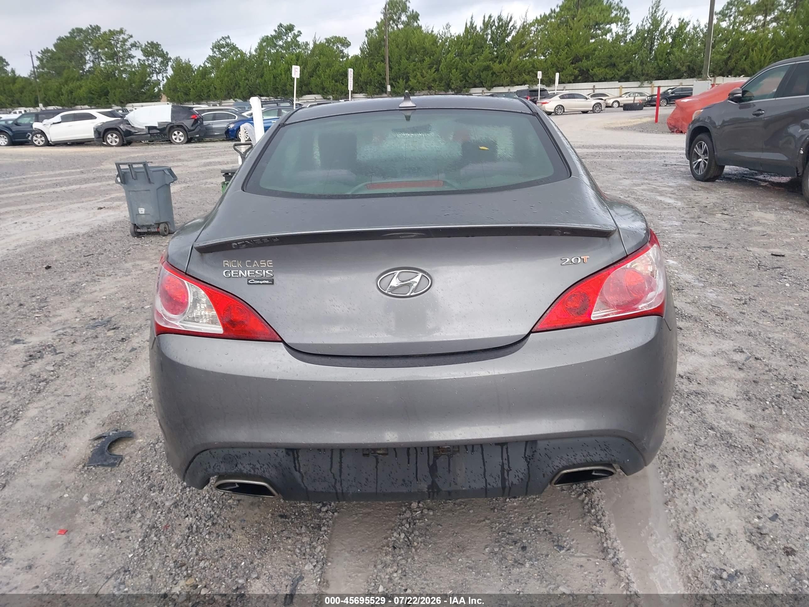 2012 Hyundai Genesis 2.0t Gray vin: KMHHT6KD9CU070926