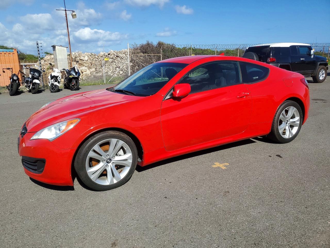 2012 Hyundai Genesis Coupe 2.0t Red vin: KMHHT6KD9CU072725