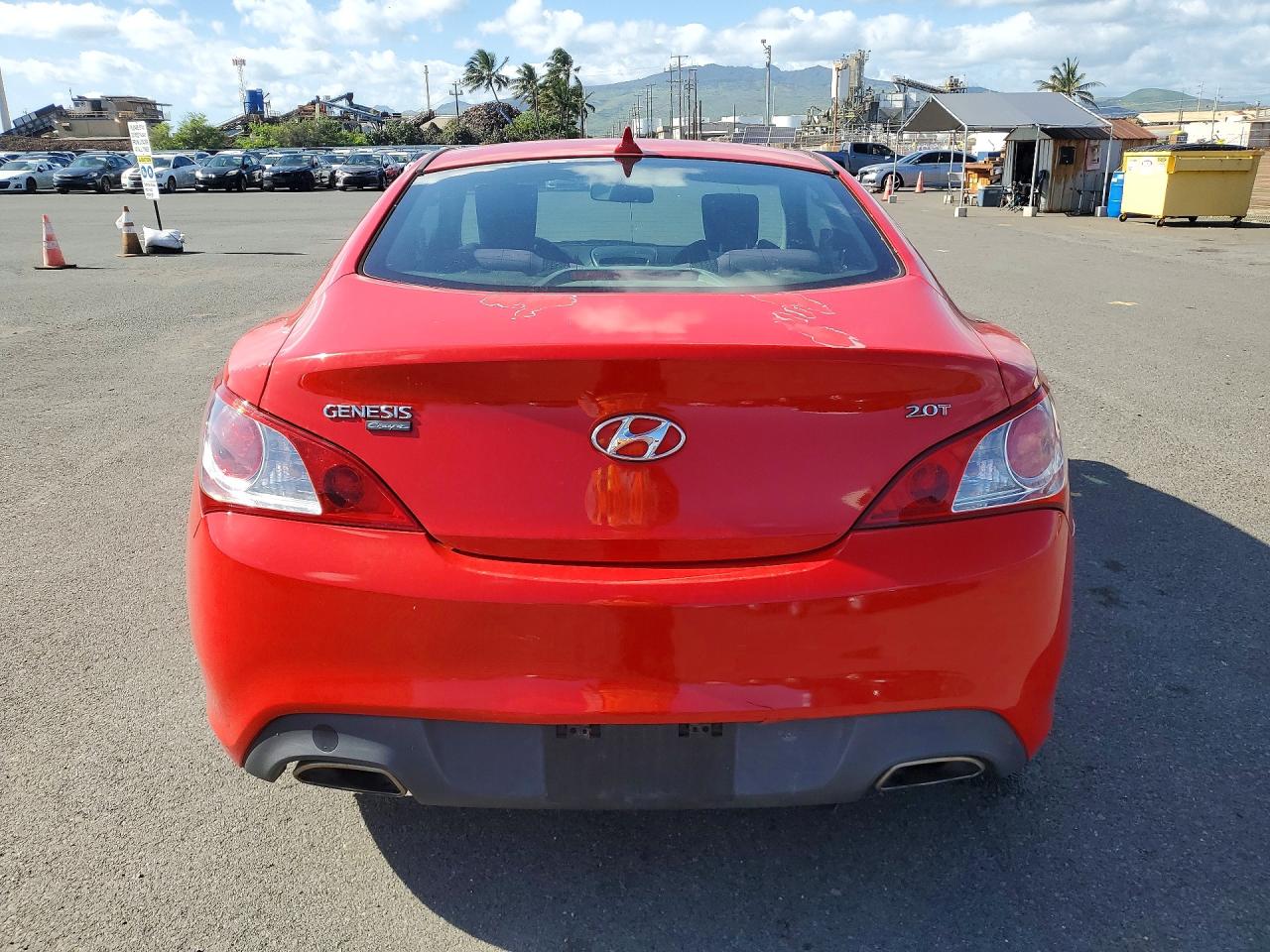2012 Hyundai Genesis Coupe 2.0t Red vin: KMHHT6KD9CU072725
