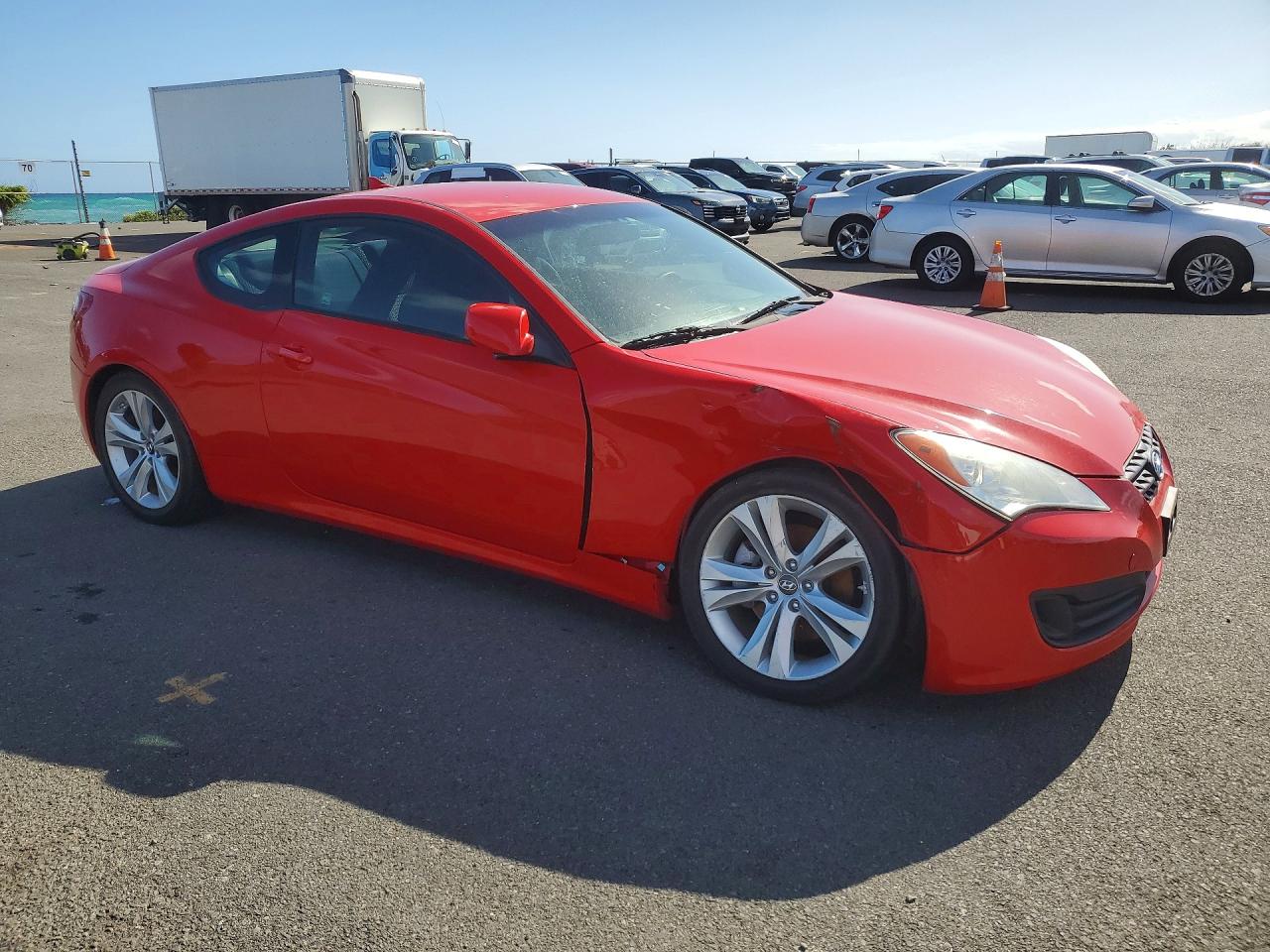 2012 Hyundai Genesis Coupe 2.0t Red vin: KMHHT6KD9CU072725