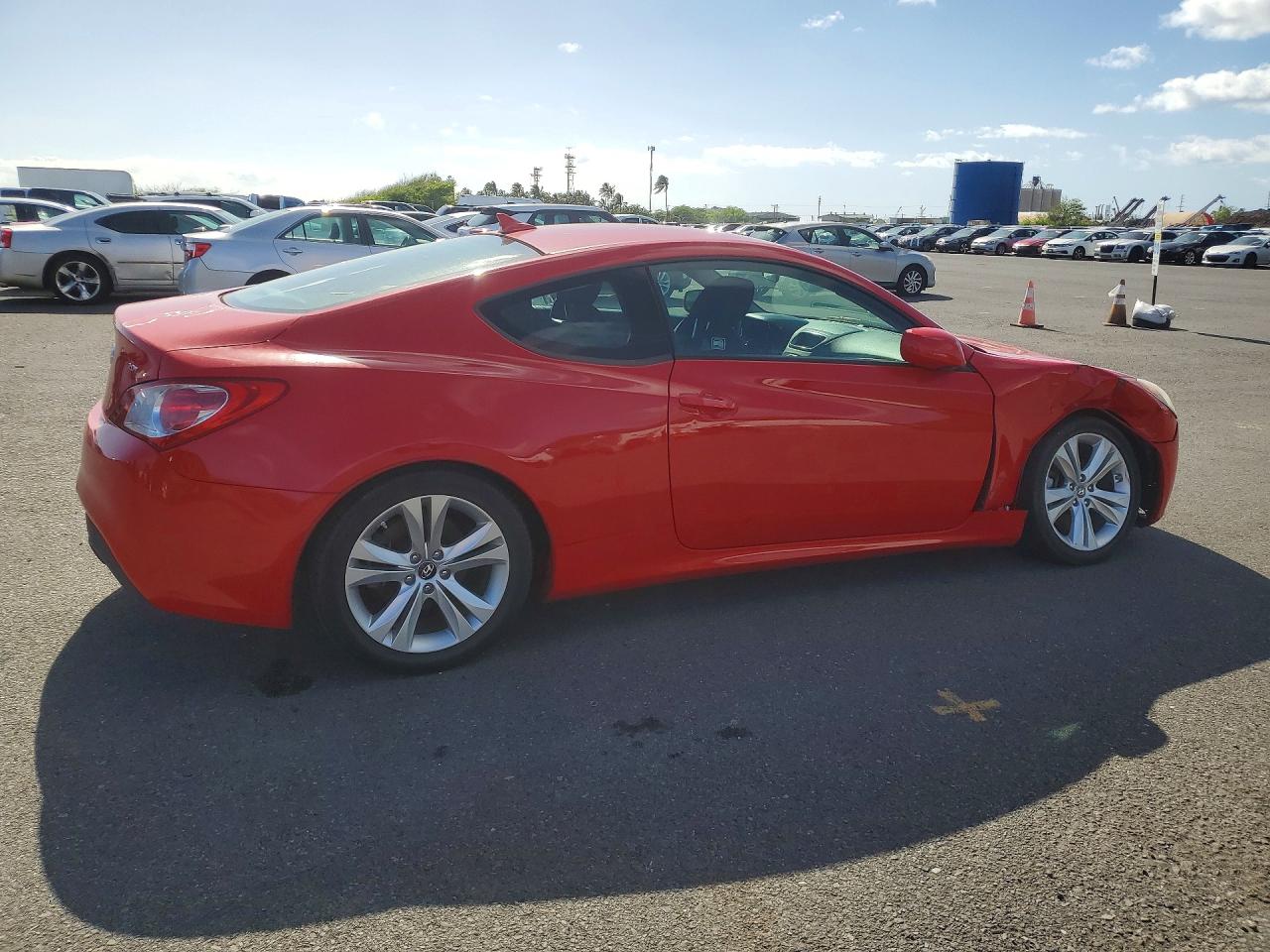 2012 Hyundai Genesis Coupe 2.0t Red vin: KMHHT6KD9CU072725