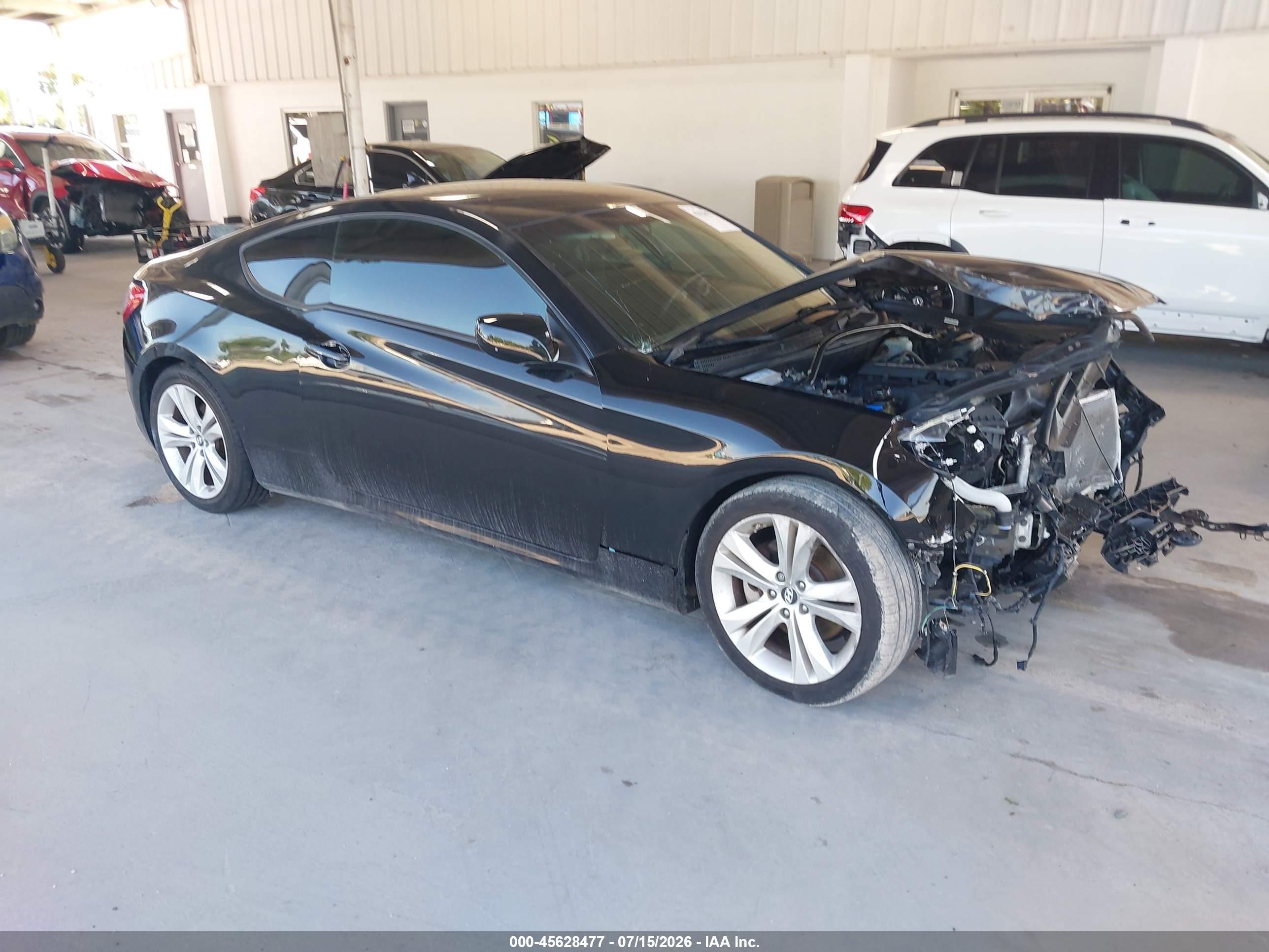2012 Hyundai Genesis 2.0t Black vin: KMHHT6KD9CU074409