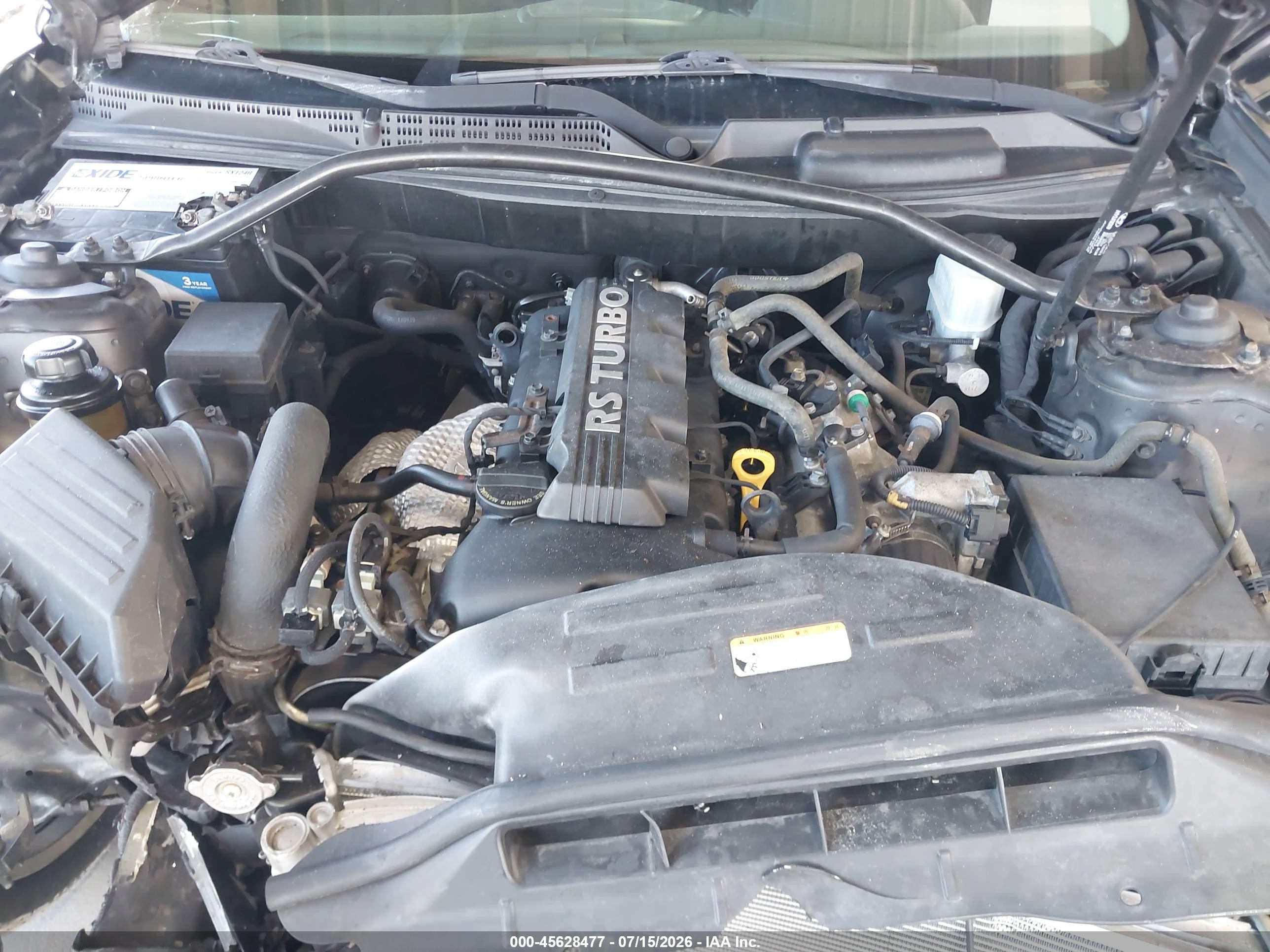 2012 Hyundai Genesis 2.0t Black vin: KMHHT6KD9CU074409