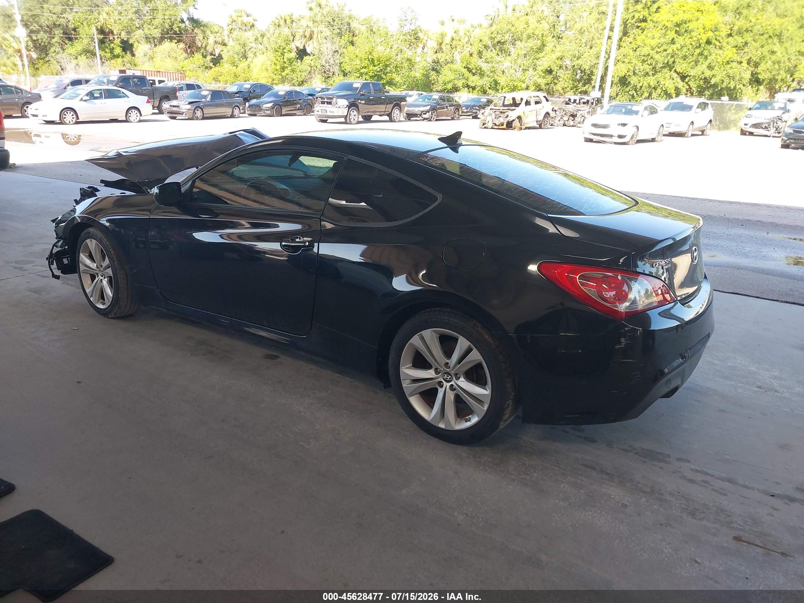 2012 Hyundai Genesis 2.0t Black vin: KMHHT6KD9CU074409