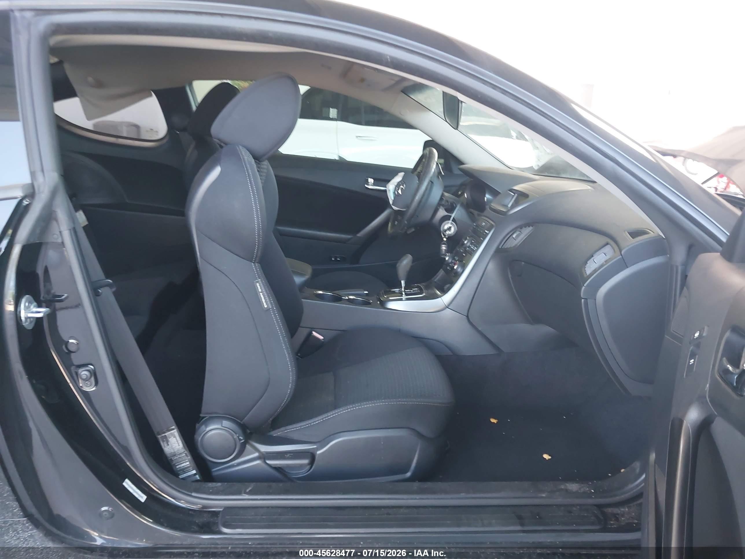 2012 Hyundai Genesis 2.0t Black vin: KMHHT6KD9CU074409