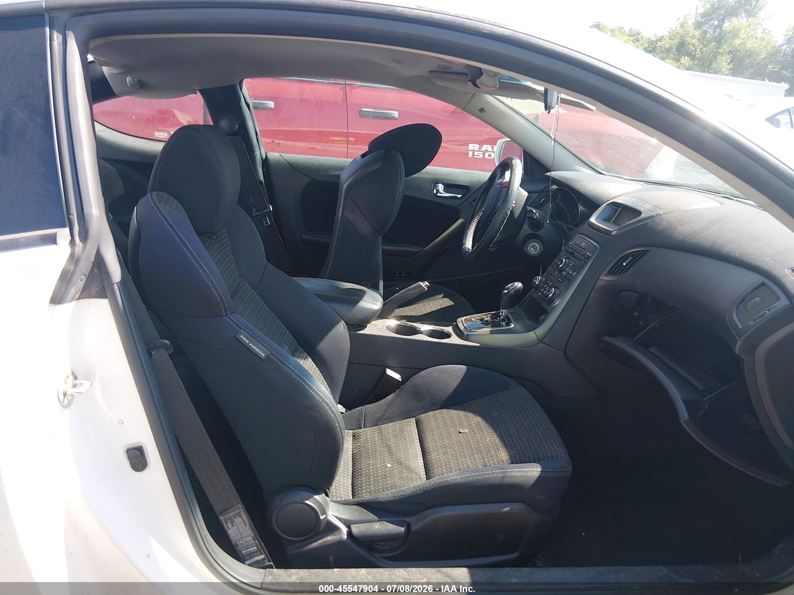 2012 Hyundai Genesis 2.0t White vin: KMHHT6KD9CU078525