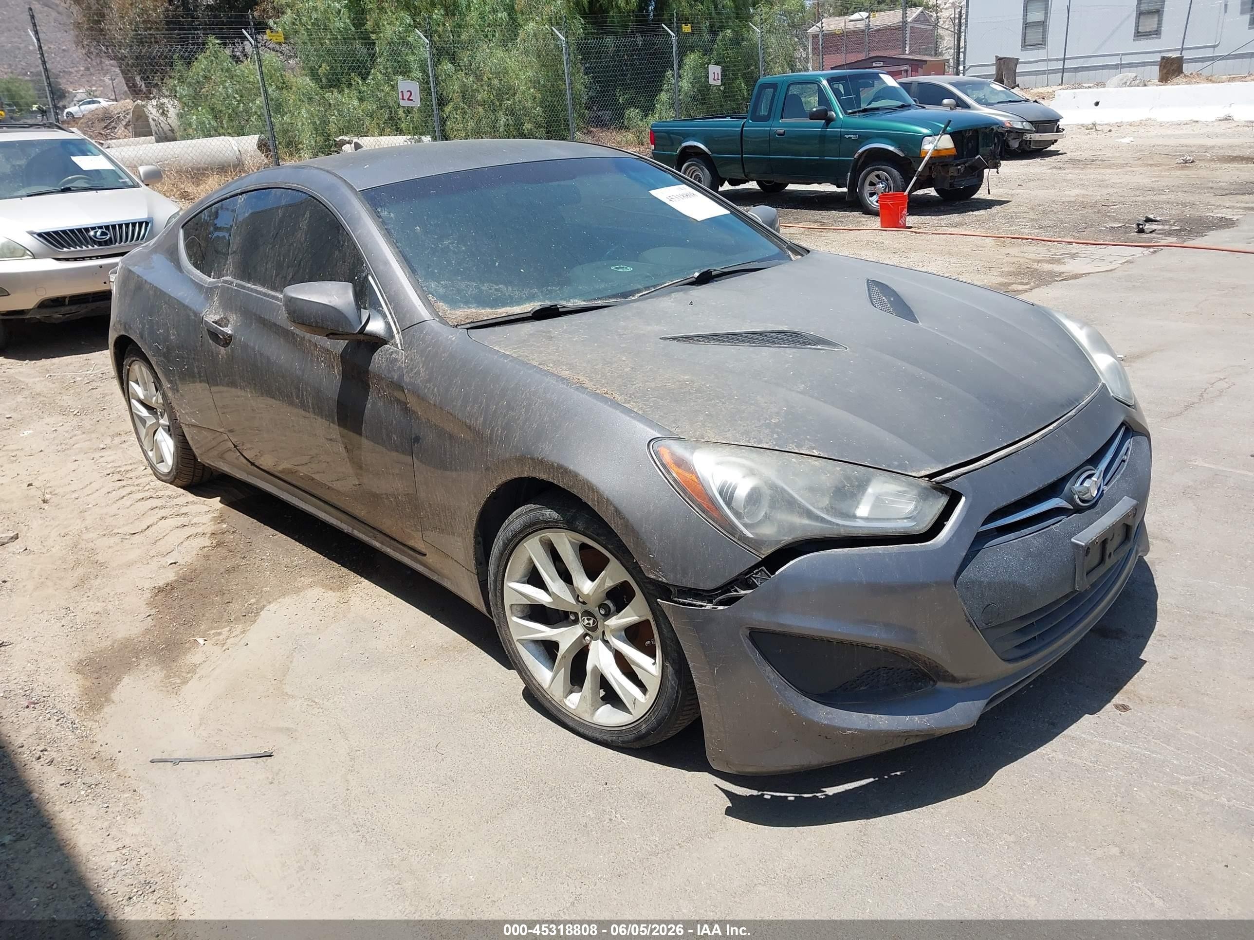 2013 Hyundai Genesis 2.0t Gray vin: KMHHT6KD9DU080972