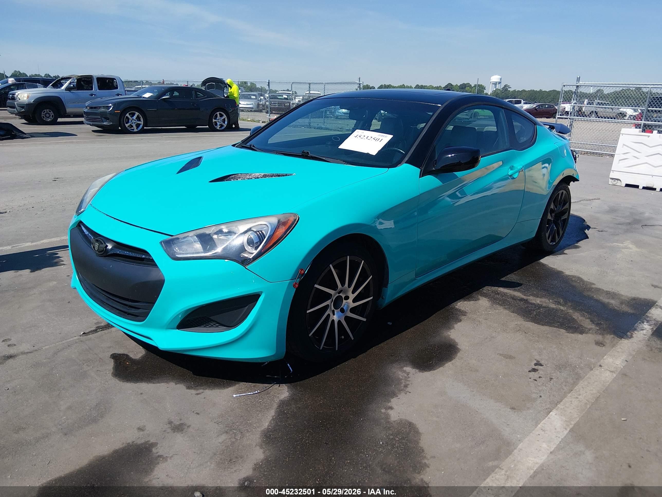 2013 Hyundai Genesis 2.0t Premium Turquoise vin: KMHHT6KD9DU088957