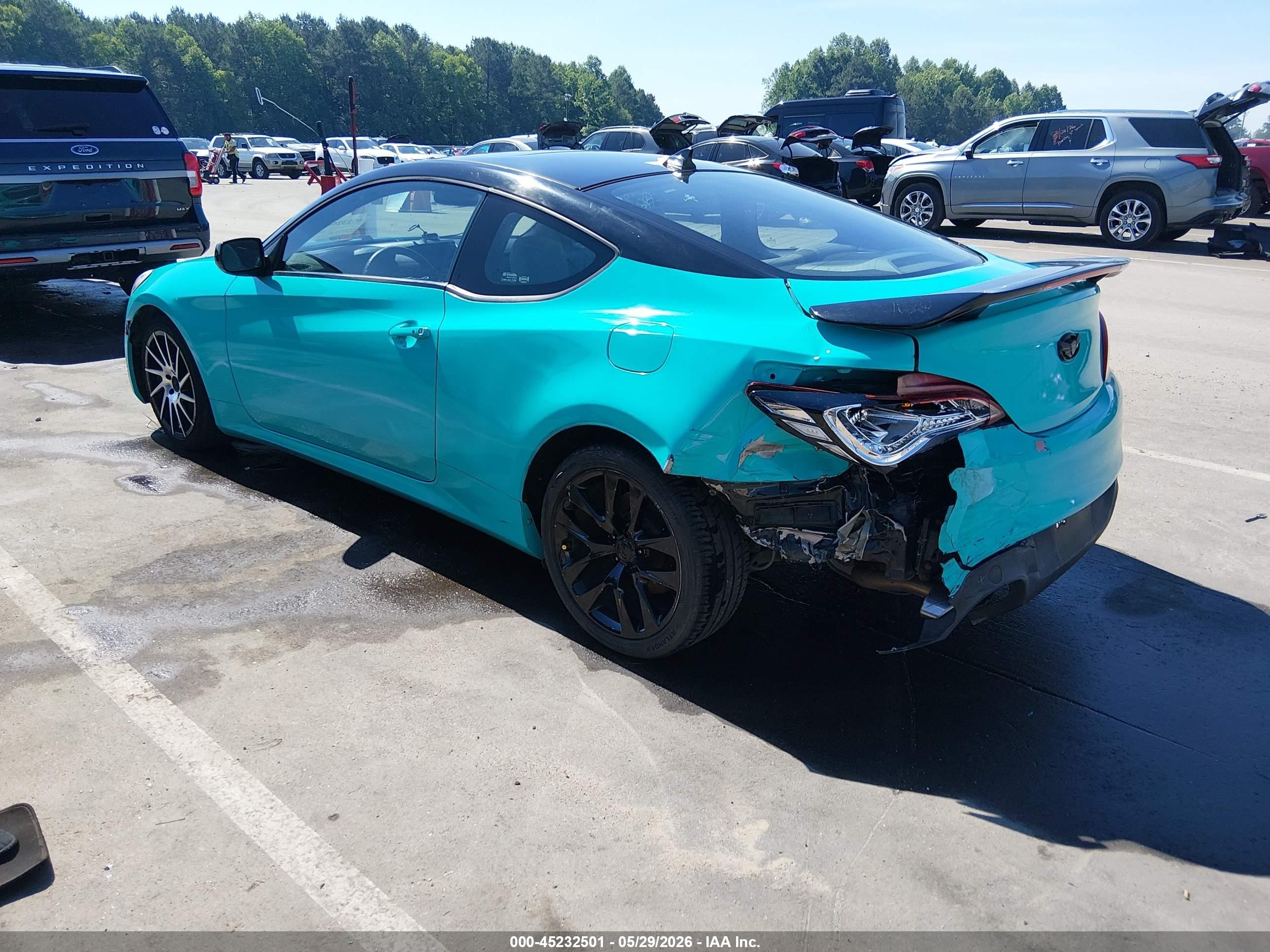 2013 Hyundai Genesis 2.0t Premium Turquoise vin: KMHHT6KD9DU088957