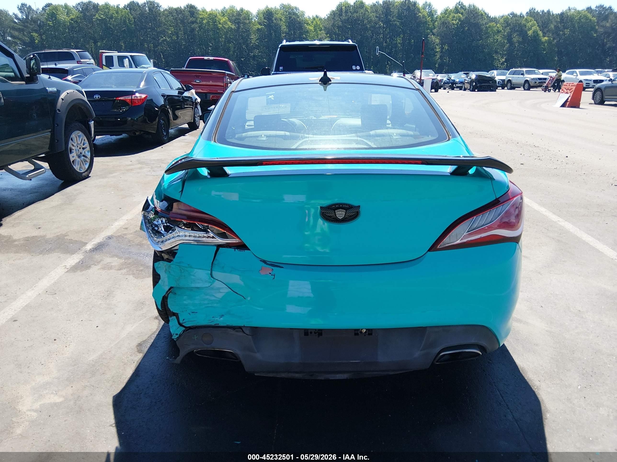 2013 Hyundai Genesis 2.0t Premium Turquoise vin: KMHHT6KD9DU088957