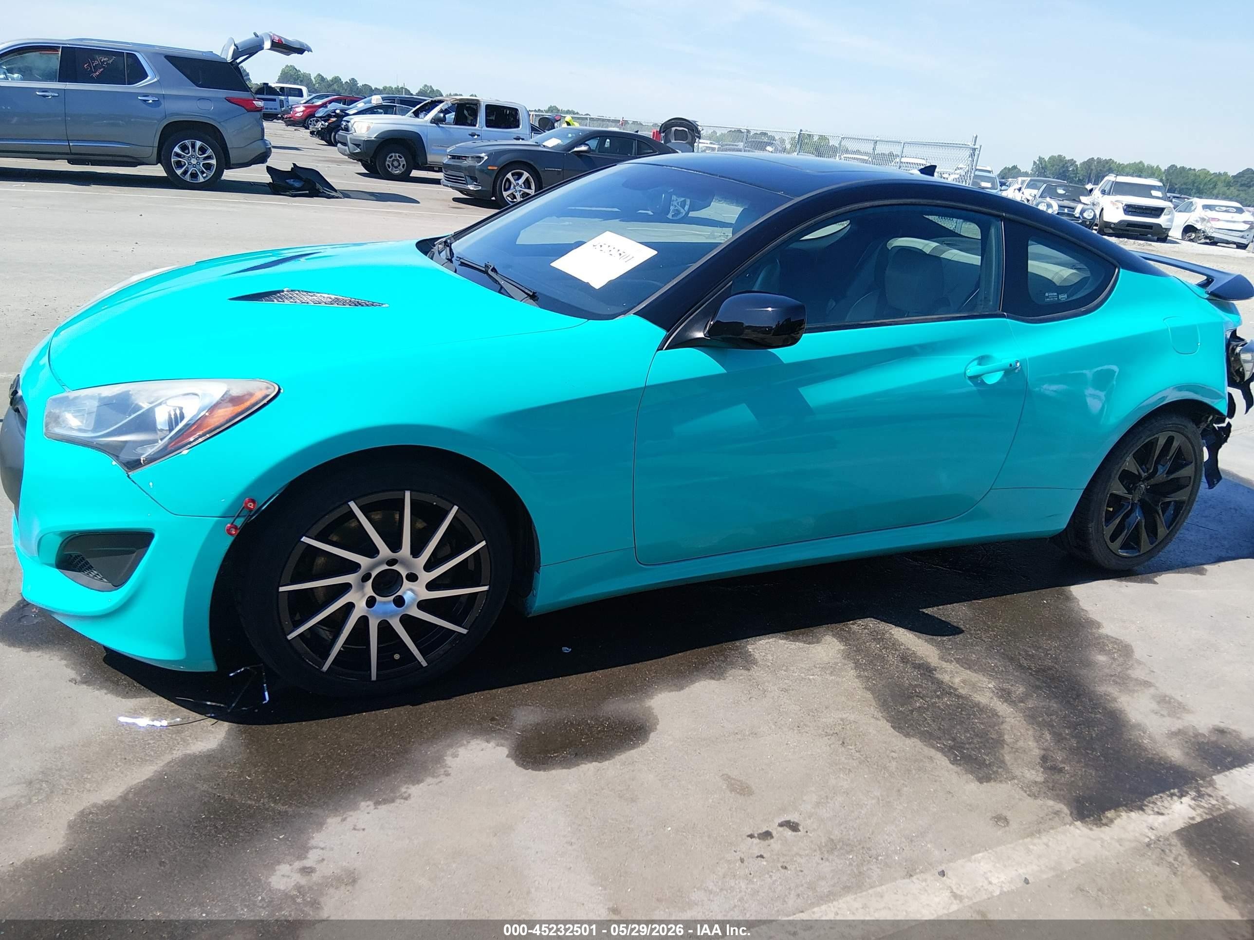 2013 Hyundai Genesis 2.0t Premium Turquoise vin: KMHHT6KD9DU088957