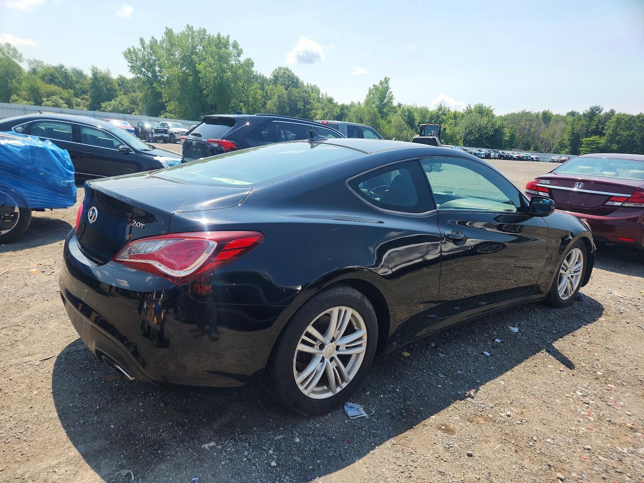 2013 Hyundai Genesis Coupe 2.0t Black vin: KMHHT6KD9DU091616
