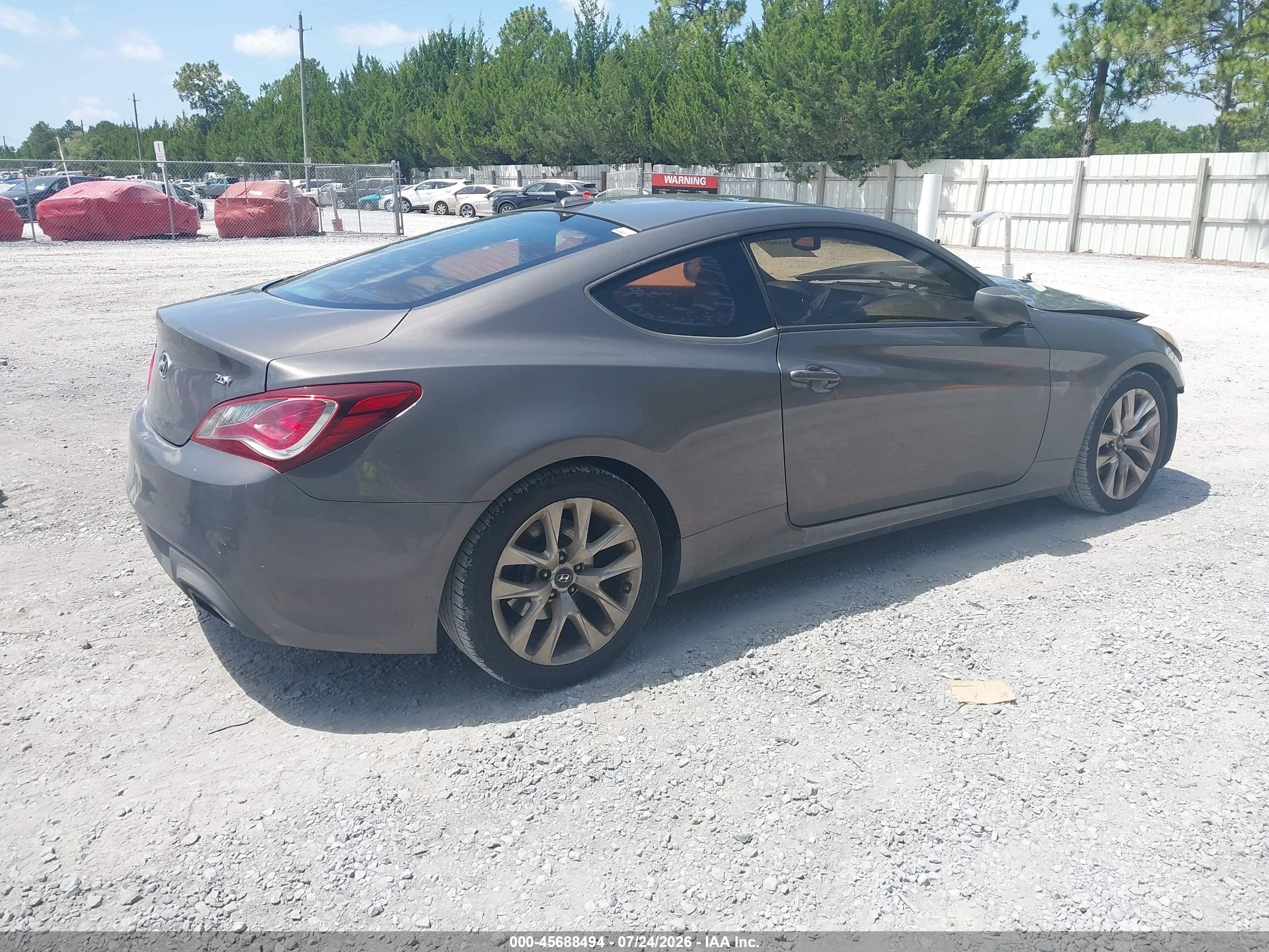 2013 Hyundai Genesis 2.0t Premium Gray vin: KMHHT6KD9DU098047