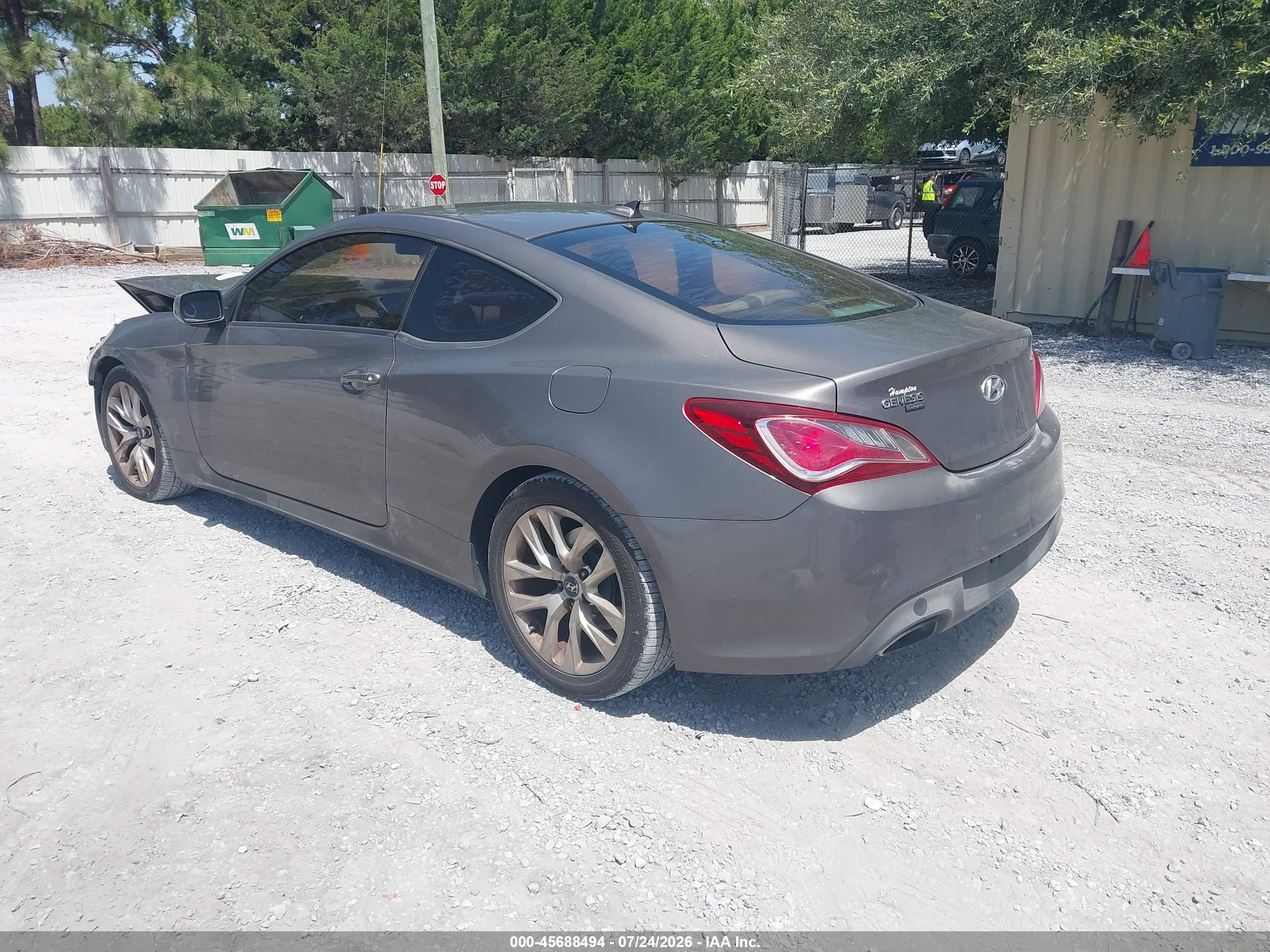 2013 Hyundai Genesis 2.0t Premium Gray vin: KMHHT6KD9DU098047