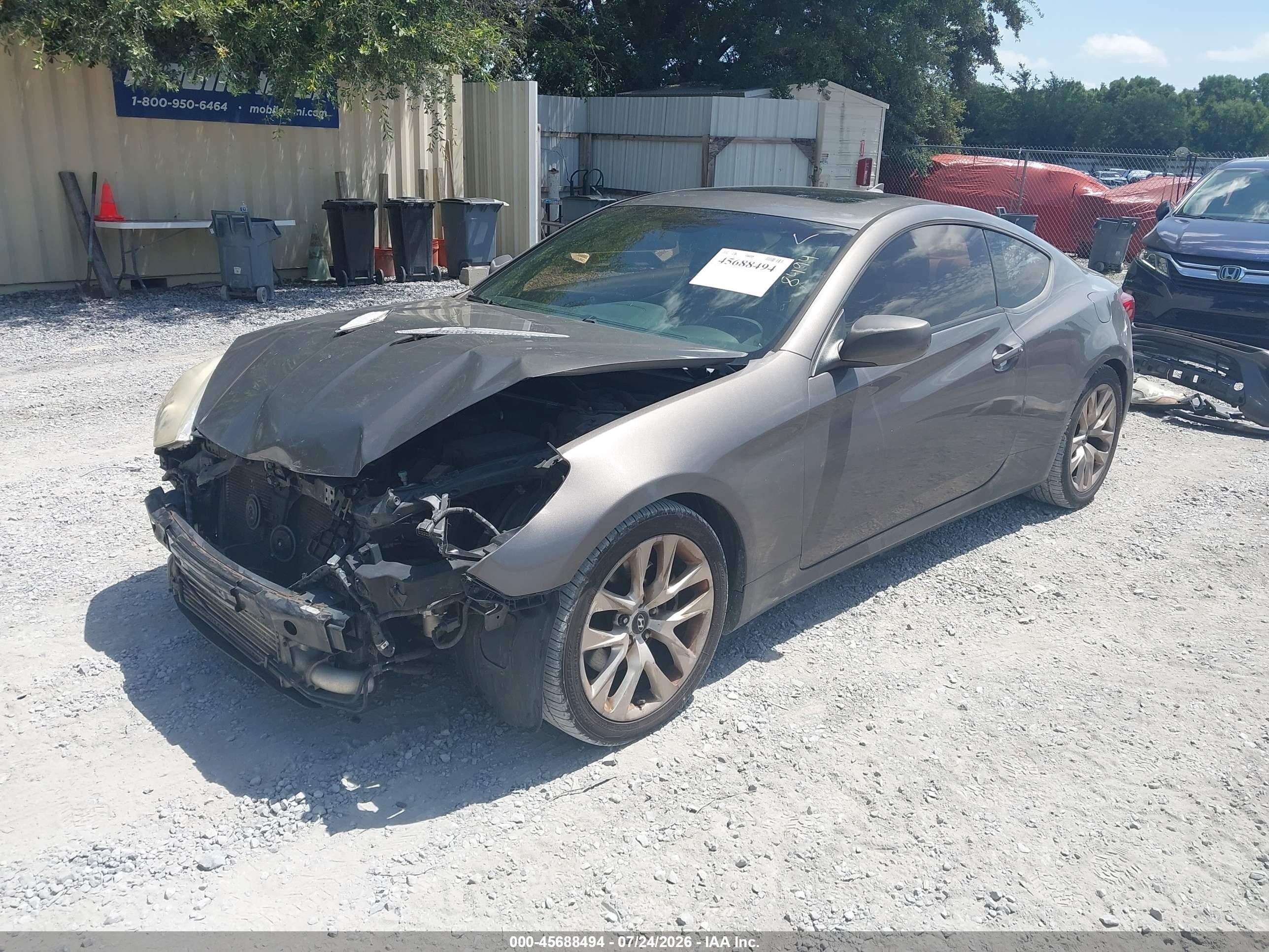 2013 Hyundai Genesis 2.0t Premium Gray vin: KMHHT6KD9DU098047
