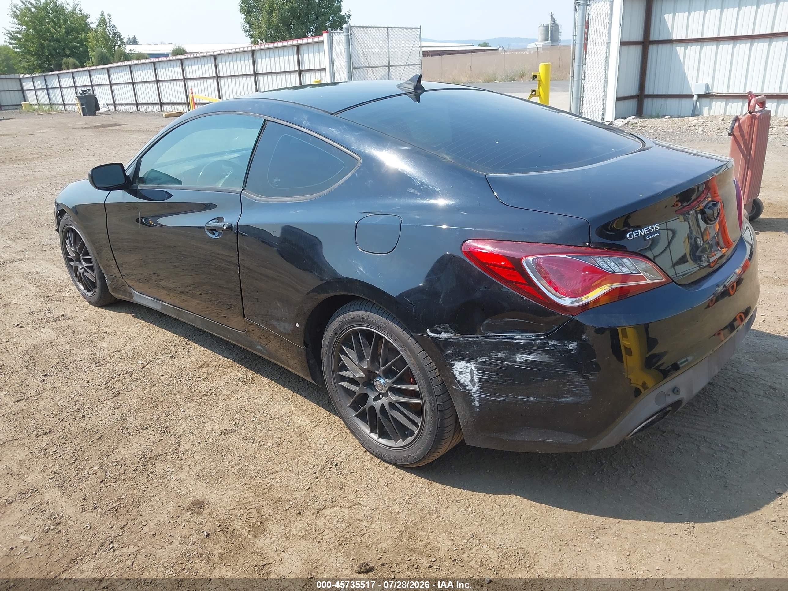 2013 Hyundai Genesis 2.0t Black vin: KMHHT6KD9DU100329