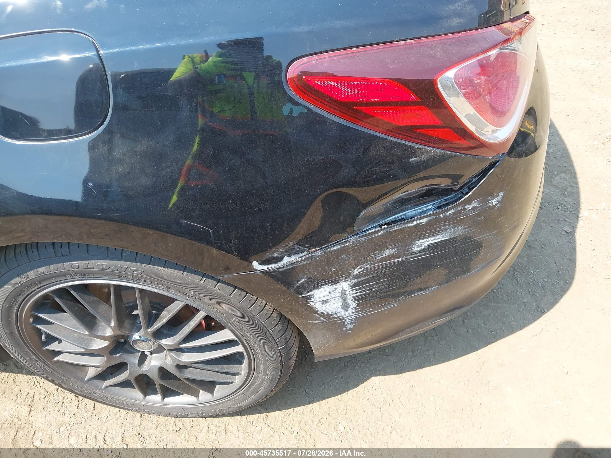 2013 Hyundai Genesis 2.0t Black vin: KMHHT6KD9DU100329