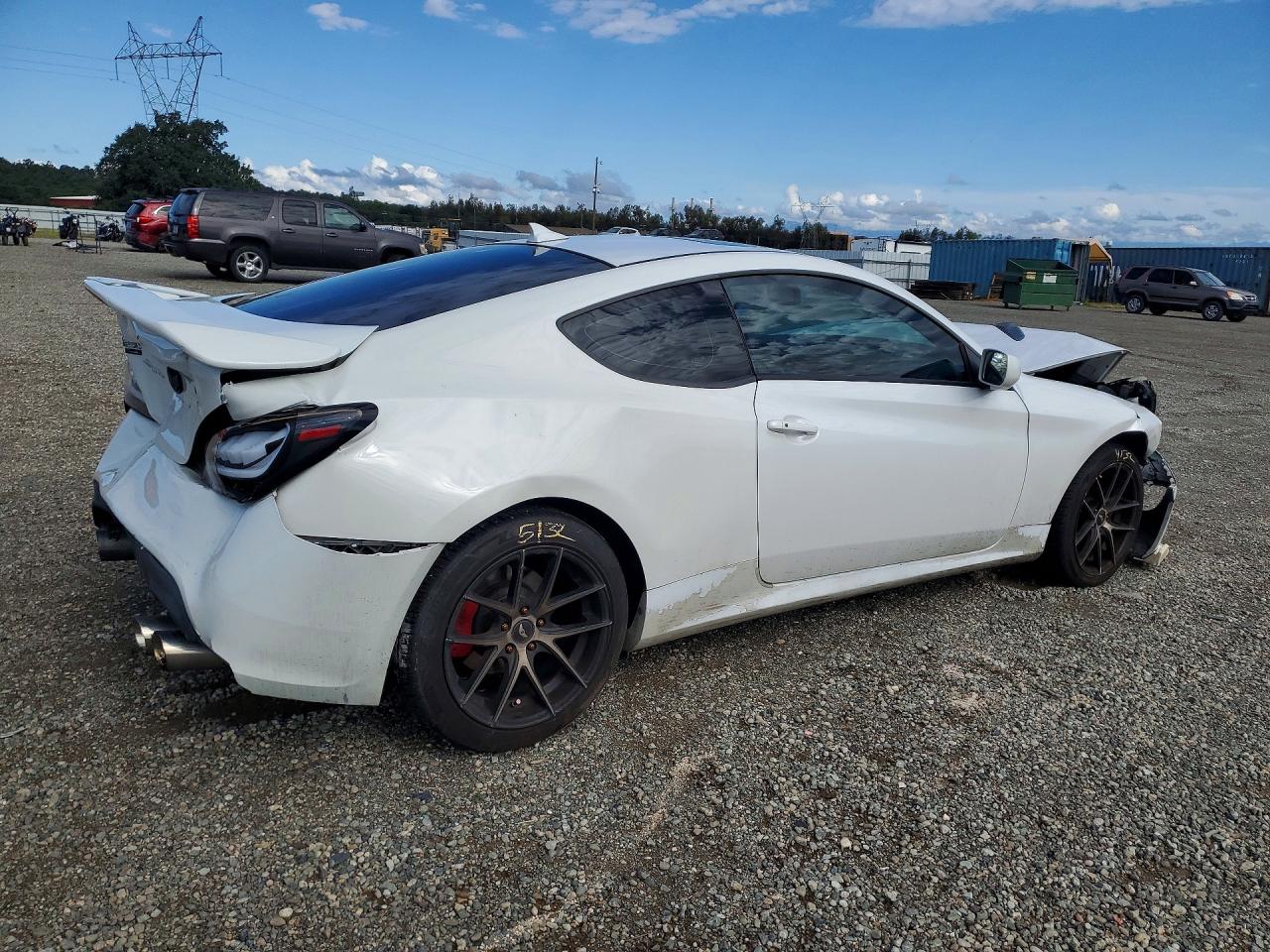2013 Hyundai Genesis Coupe 2.0t White vin: KMHHT6KD9DU107975