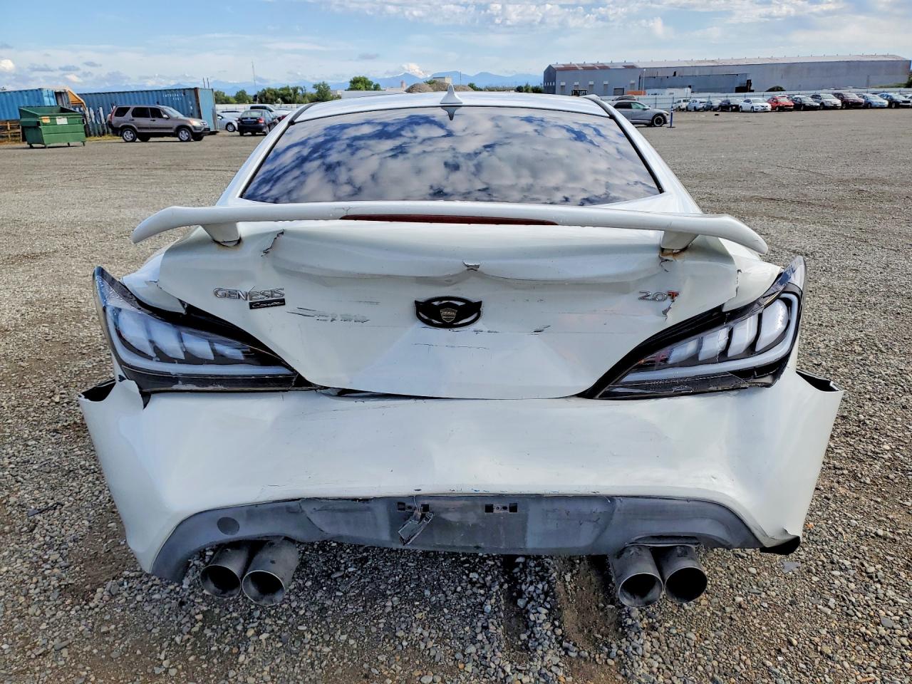 2013 Hyundai Genesis Coupe 2.0t White vin: KMHHT6KD9DU107975