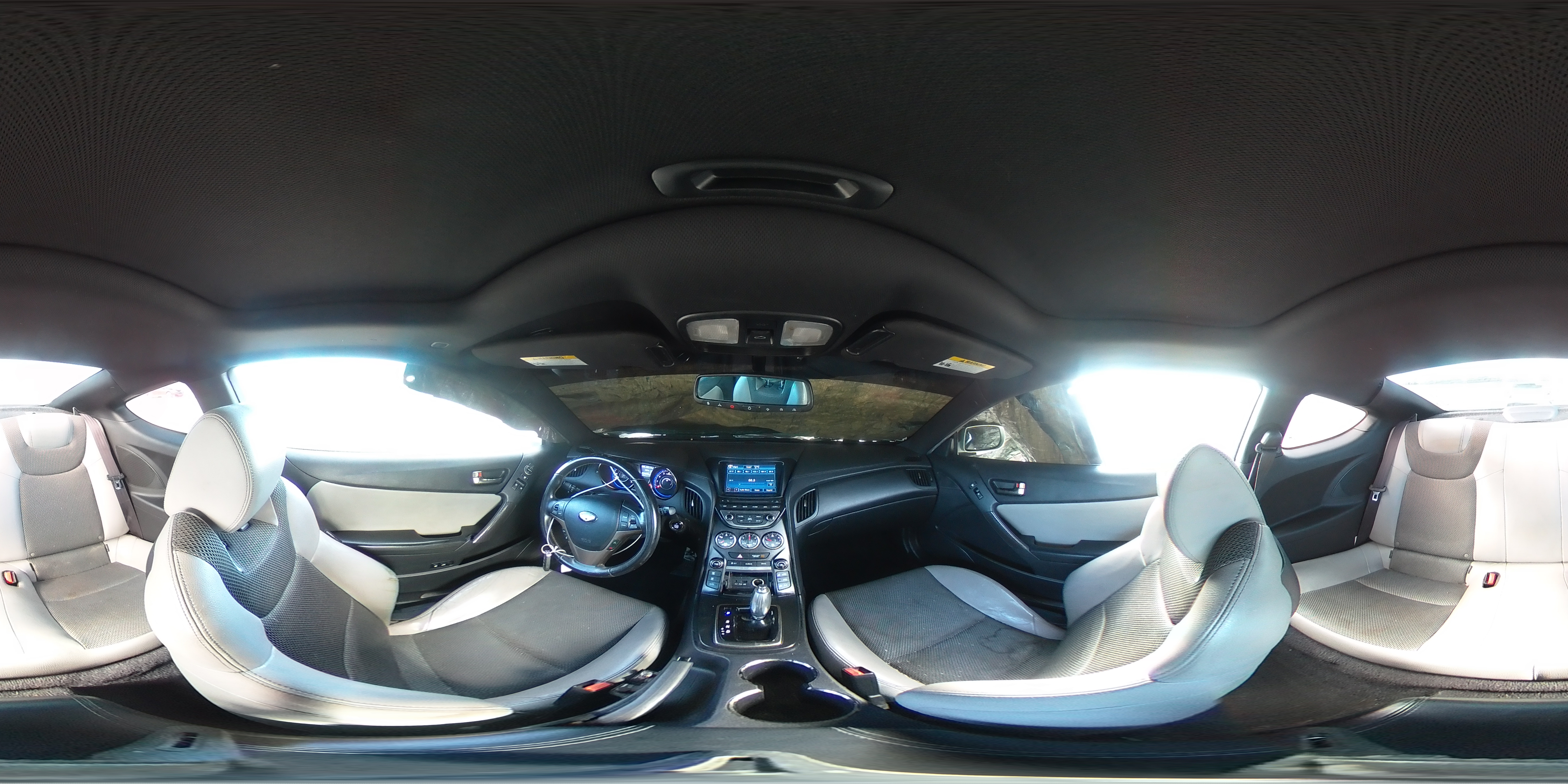 2013 Hyundai Genesis Coupe 2.0t White vin: KMHHT6KD9DU107975
