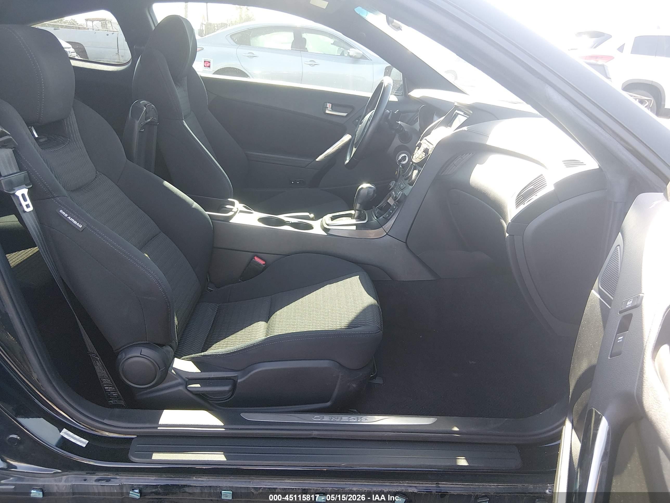 2013 Hyundai Genesis 2.0t Black vin: KMHHT6KD9DU109127