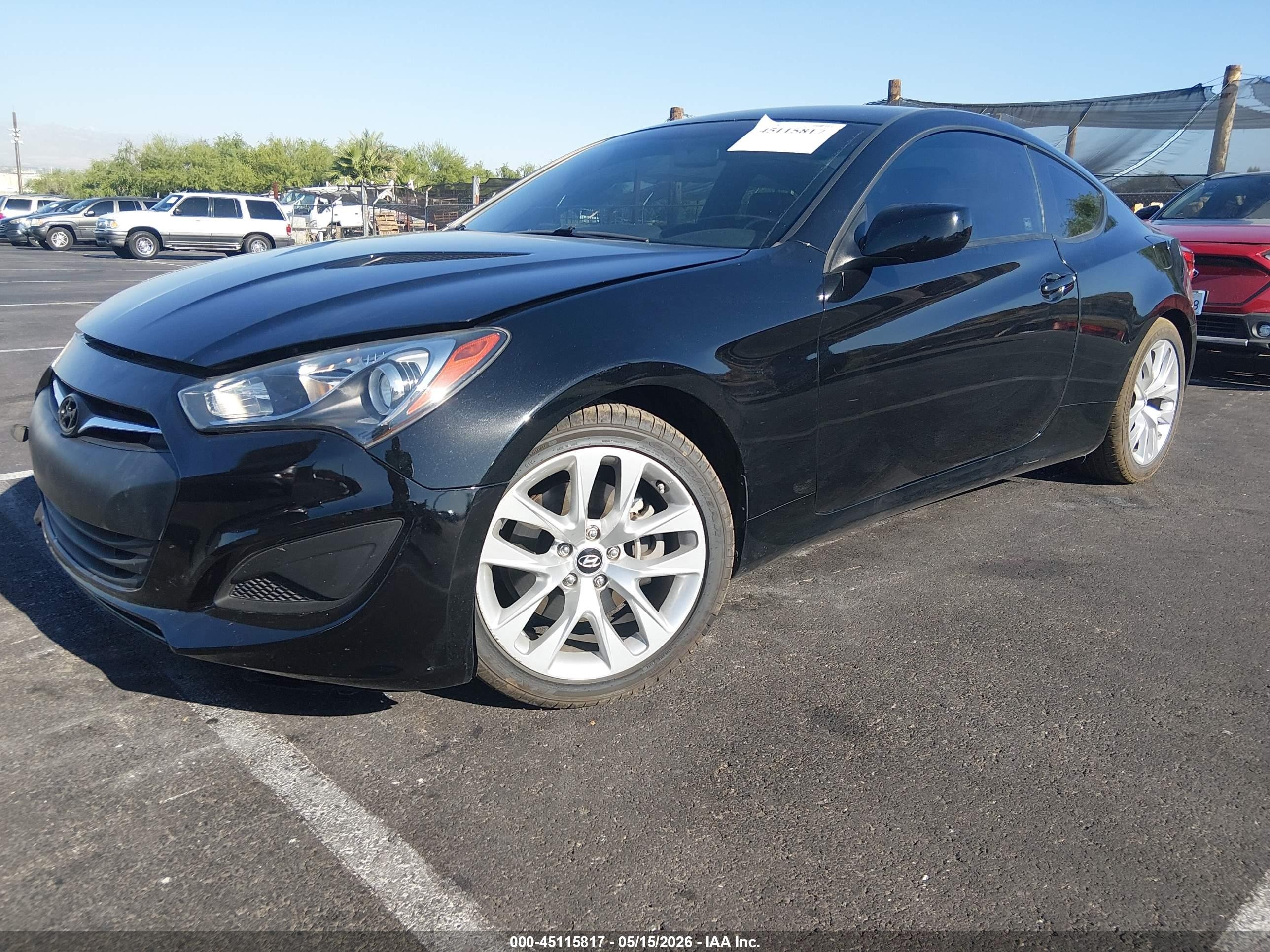 2013 Hyundai Genesis 2.0t Black vin: KMHHT6KD9DU109127