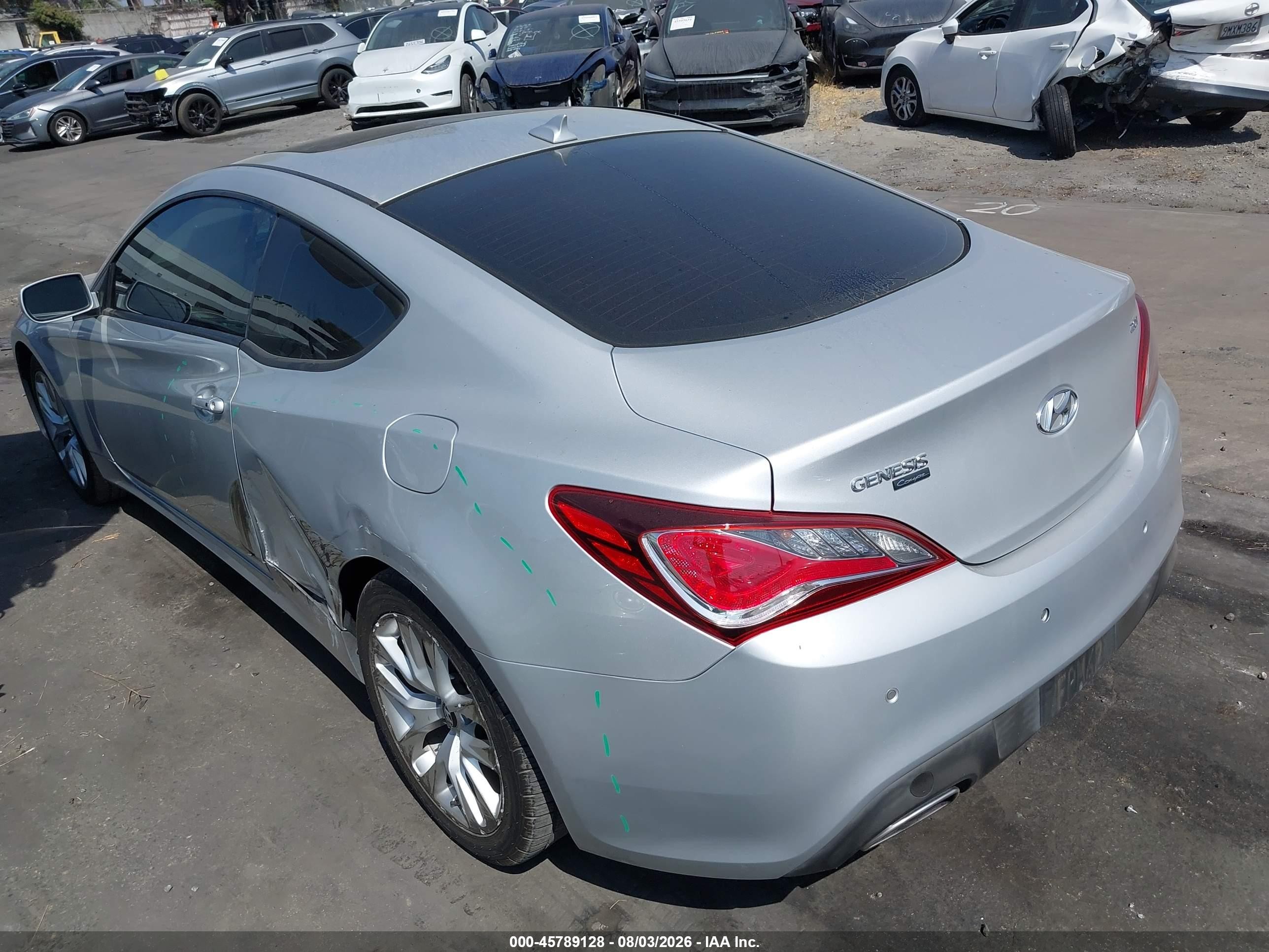 2014 Hyundai Genesis 2.0t Premium Silver vin: KMHHT6KD9EU115656