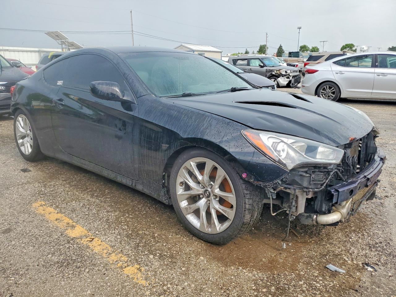 2014 Hyundai Genesis Coupe 2.0t Black vin: KMHHT6KD9EU120582