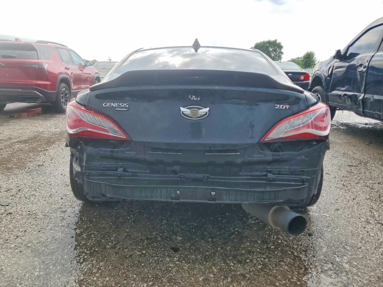 2014 Hyundai Genesis Coupe 2.0t Black vin: KMHHT6KD9EU120582