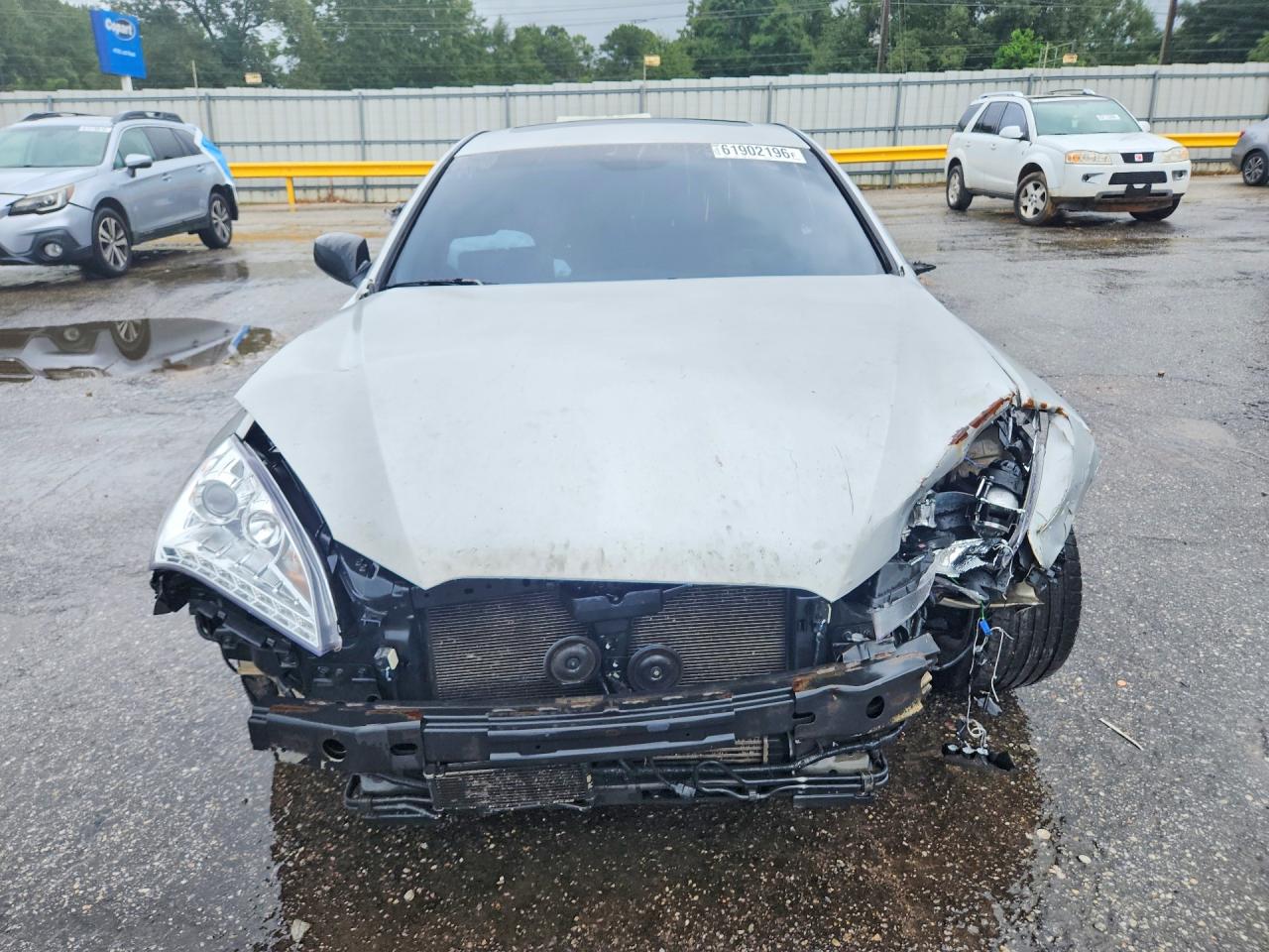 2010 Hyundai Genesis Coupe 2.0t Silver vin: KMHHT6KDXAU004401