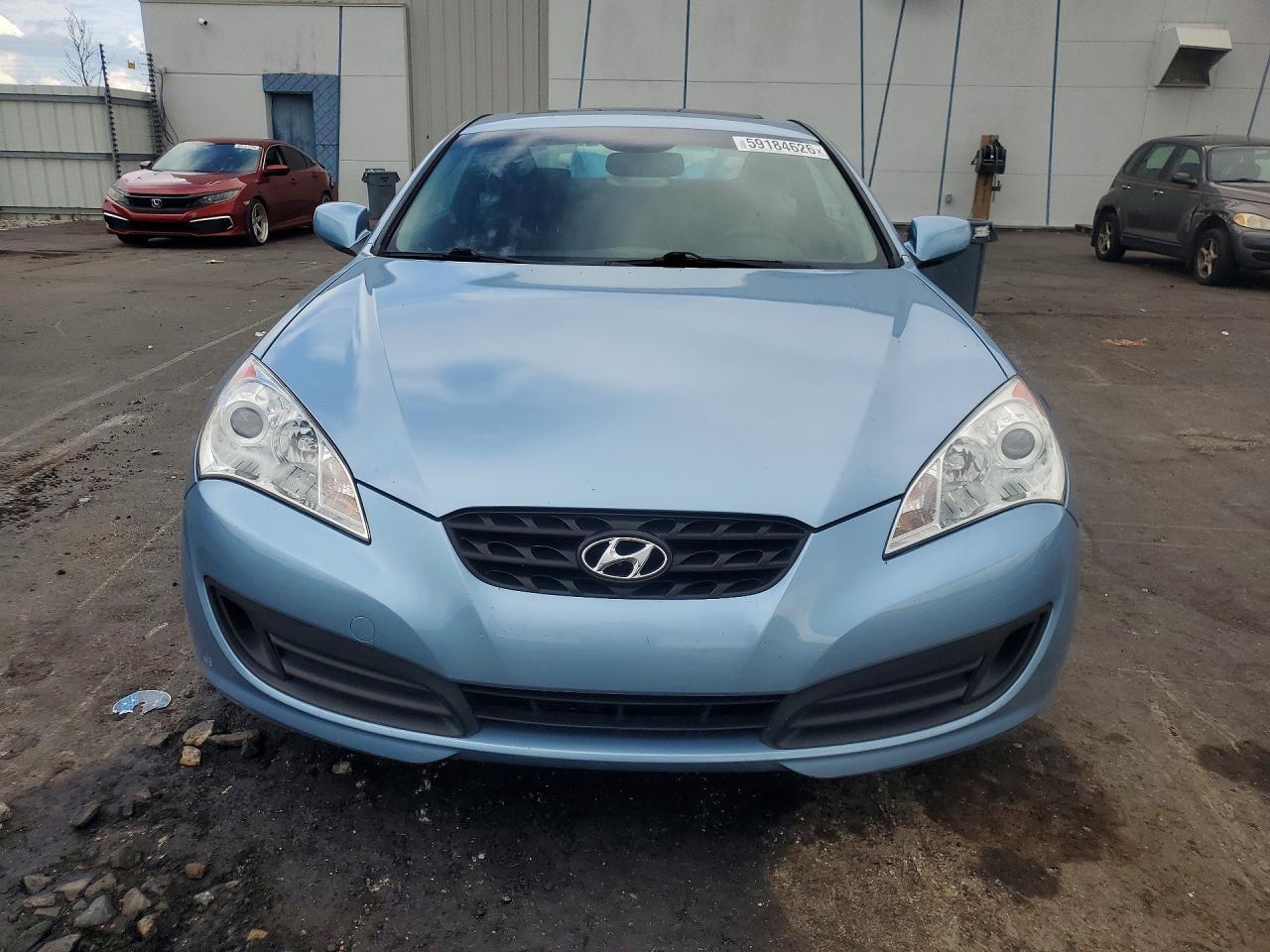 2011 Hyundai Genesis Coupe 2.0t Blue vin: KMHHT6KDXBU049016