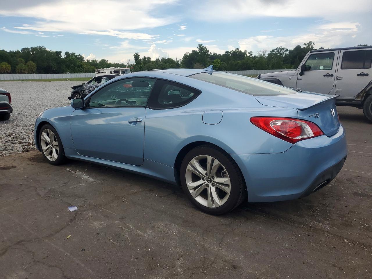 2011 Hyundai Genesis Coupe 2.0t Blue vin: KMHHT6KDXBU049016