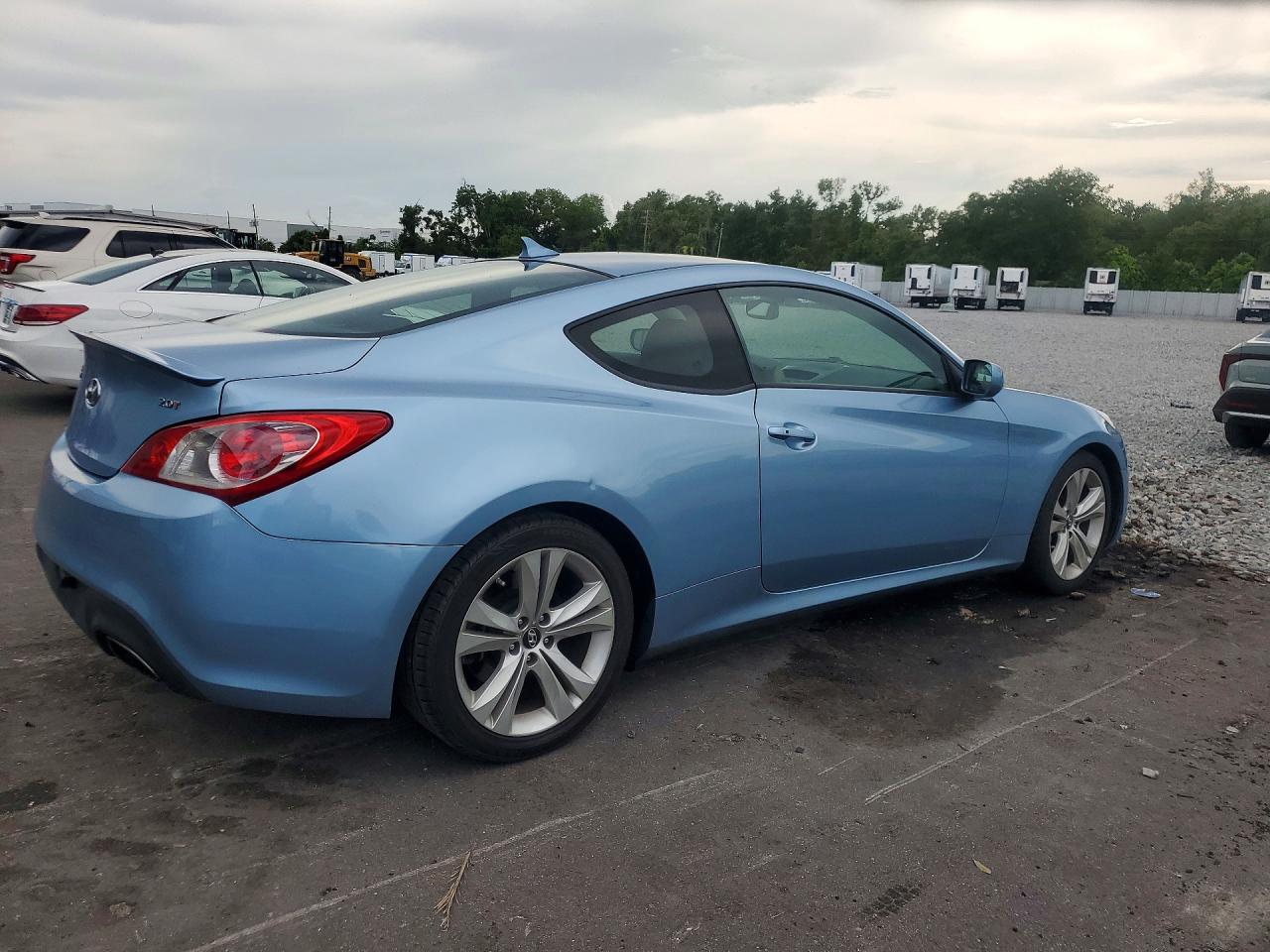 2011 Hyundai Genesis Coupe 2.0t Blue vin: KMHHT6KDXBU049016