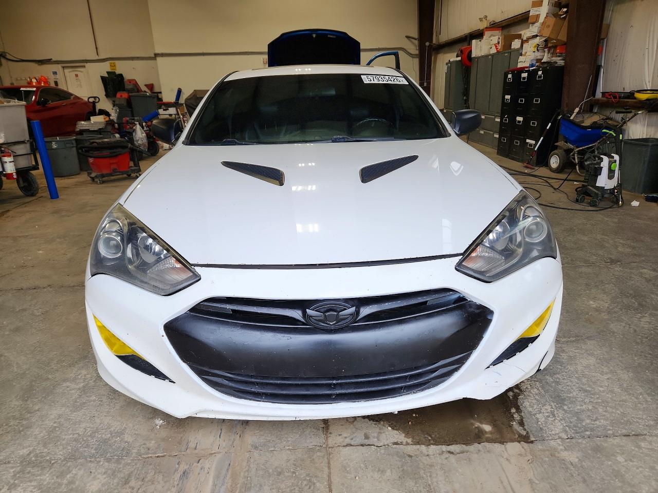 2013 Hyundai Genesis Coupe 2.0t White vin: KMHHT6KDXDU086389