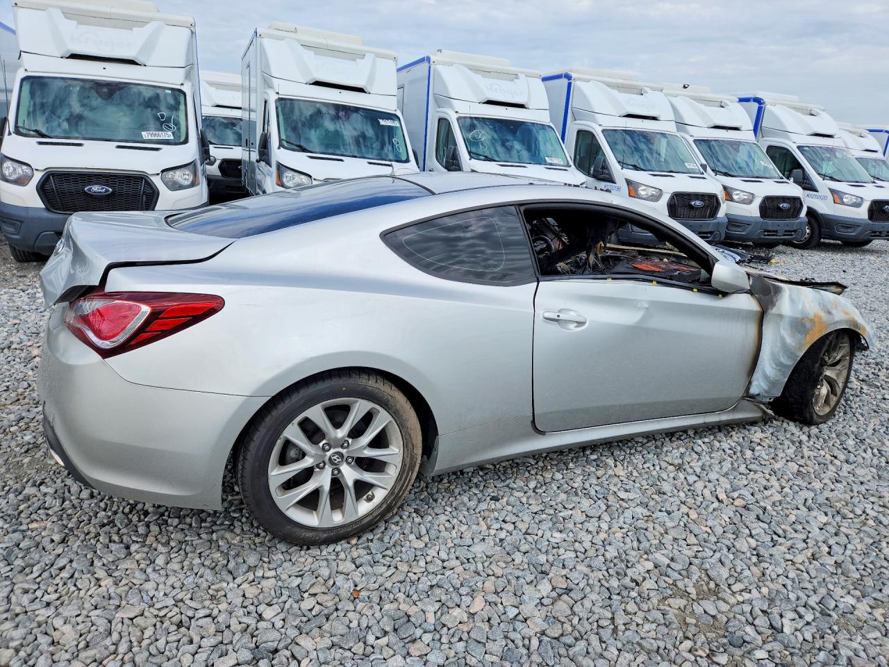 2013 Hyundai Genesis Coupe 2.0t Premium Silver vin: KMHHT6KDXDU097571