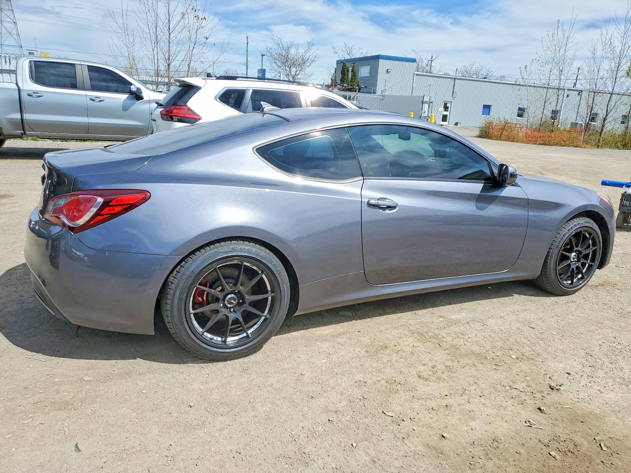 2015 Hyundai Genesis Coupe 3.8l Серый vin: KMHHT6KJ0FU127167
