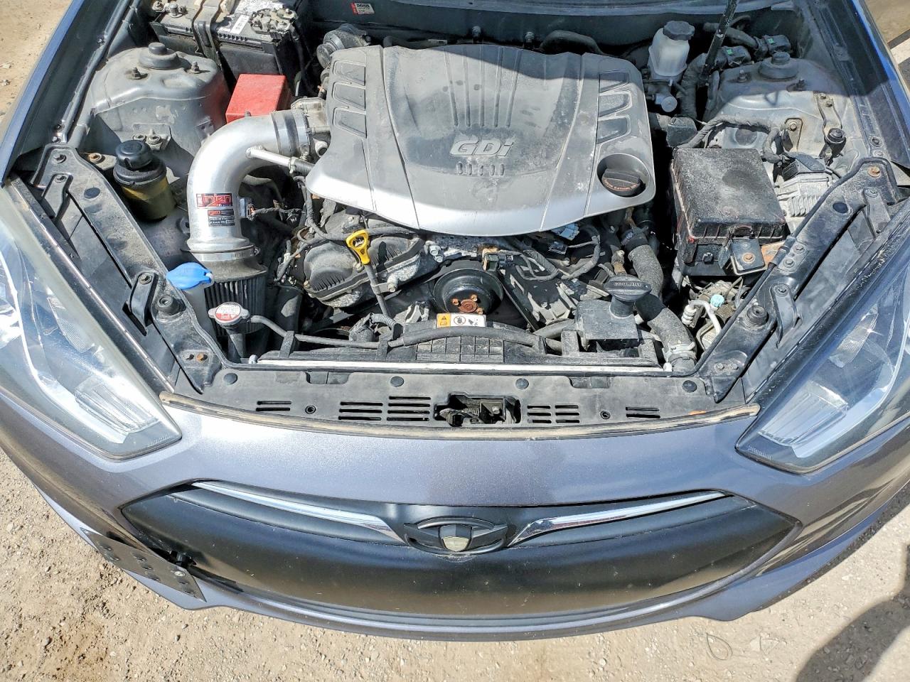 2015 Hyundai Genesis Coupe 3.8l Серый vin: KMHHT6KJ0FU127167