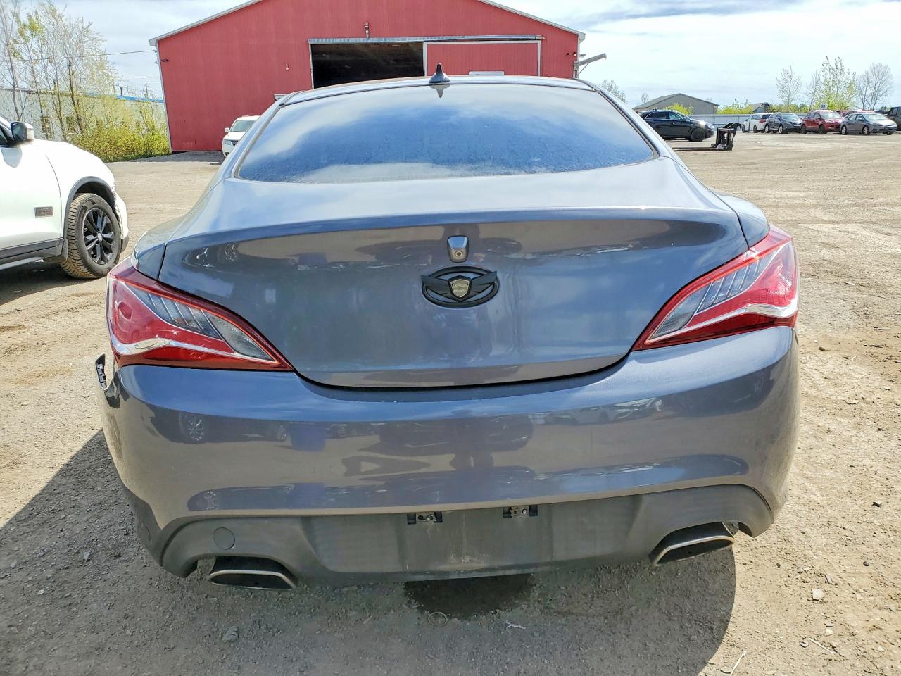 2015 Hyundai Genesis Coupe 3.8l Серый vin: KMHHT6KJ0FU127167