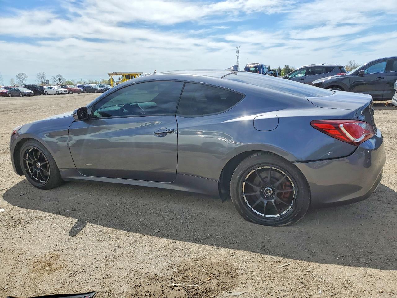 2015 Hyundai Genesis Coupe 3.8l Серый vin: KMHHT6KJ0FU127167