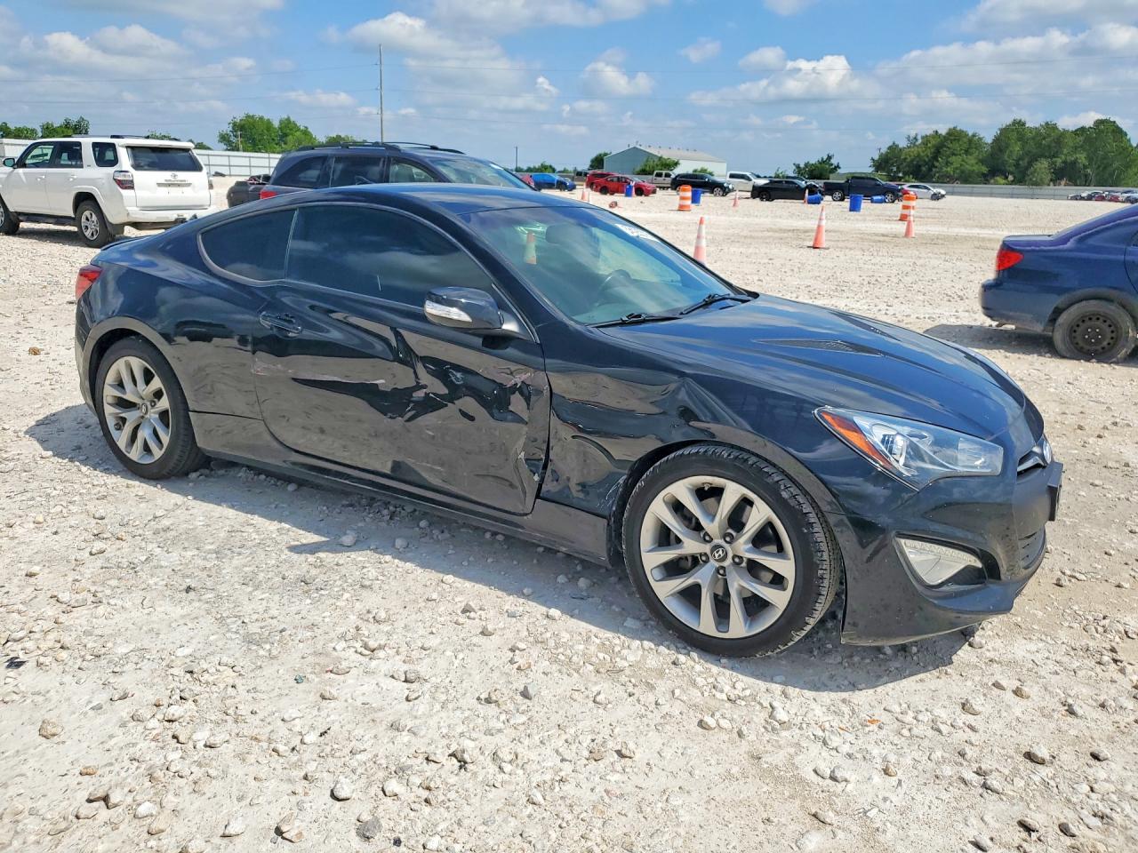 2015 Hyundai Genesis Coupe 3.8l Black vin: KMHHT6KJ1FU127923