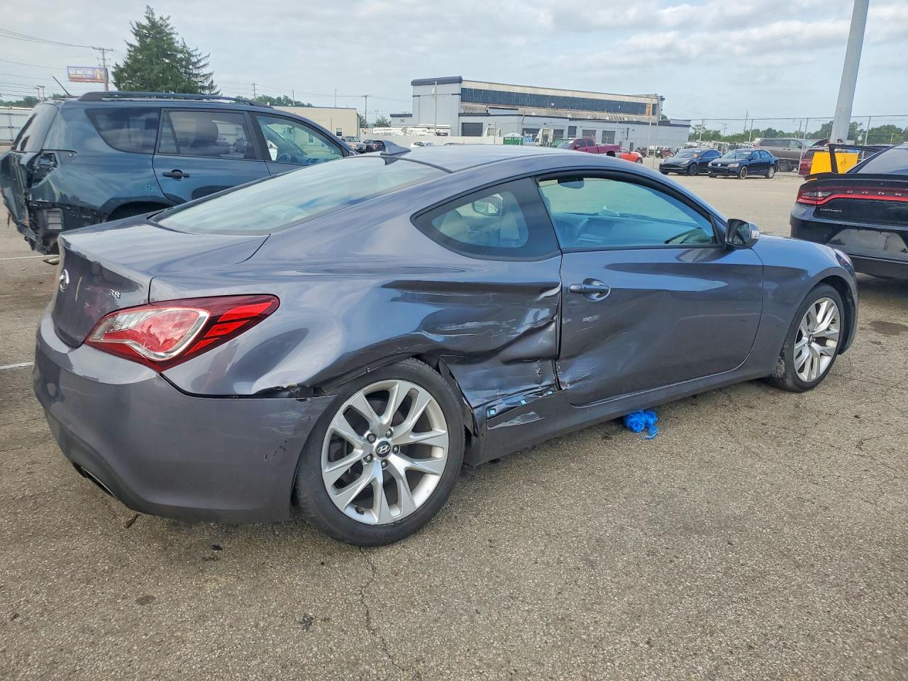 2015 Hyundai Genesis Coupe 3.8l Gray vin: KMHHT6KJ5FU129934