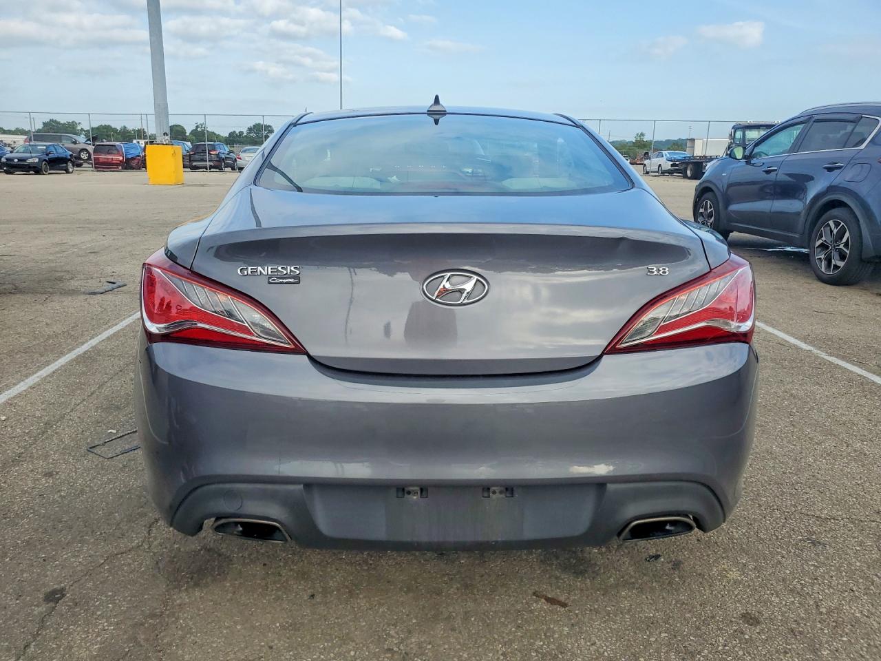 2015 Hyundai Genesis Coupe 3.8l Gray vin: KMHHT6KJ5FU129934