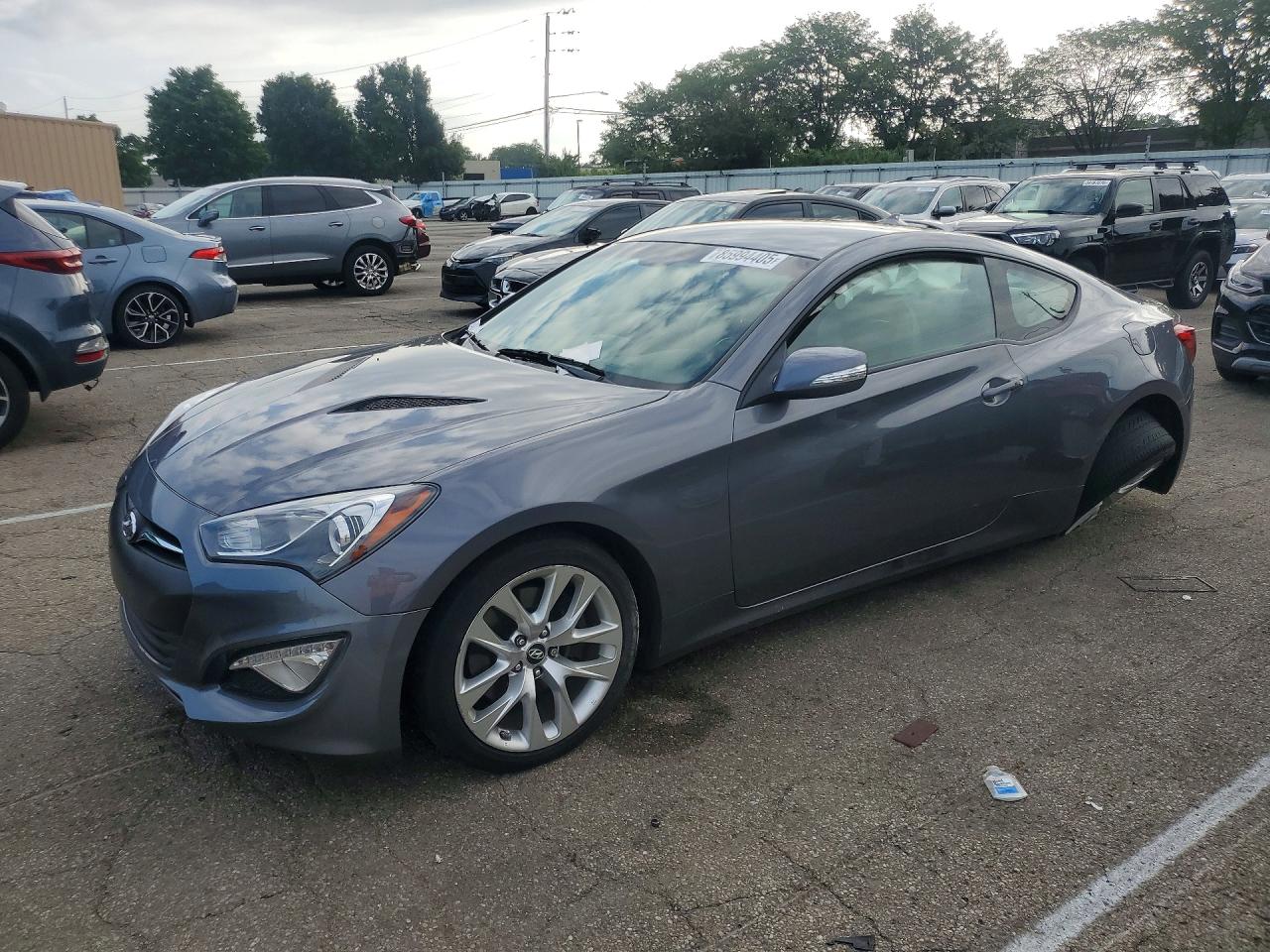 2015 Hyundai Genesis Coupe 3.8l Gray vin: KMHHT6KJ5FU129934