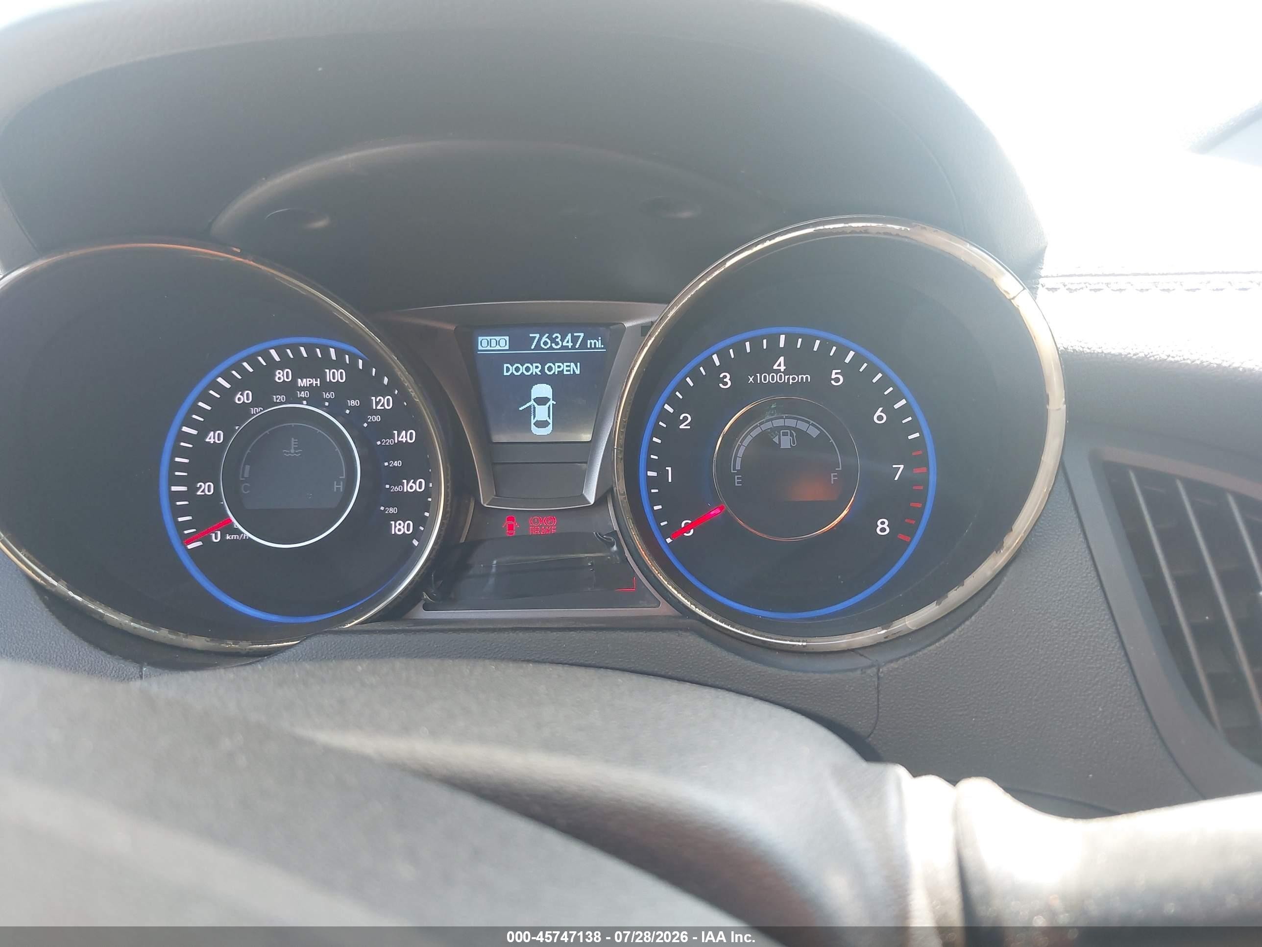 2015 Hyundai Genesis 3.8 Base Light Blue vin: KMHHT6KJ6FU125889
