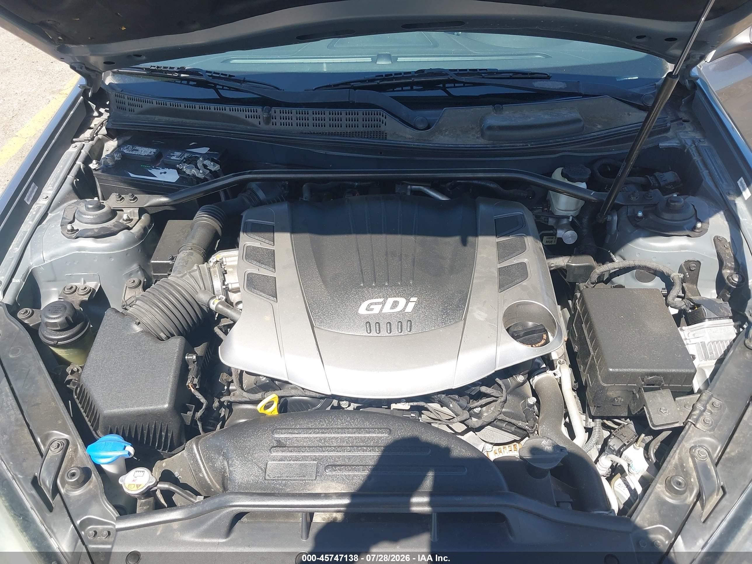2015 Hyundai Genesis 3.8 Base Light Blue vin: KMHHT6KJ6FU125889